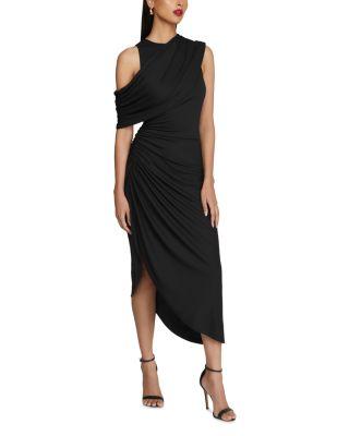 Gabrielle Matte Jersey Midi Dress Product Image
