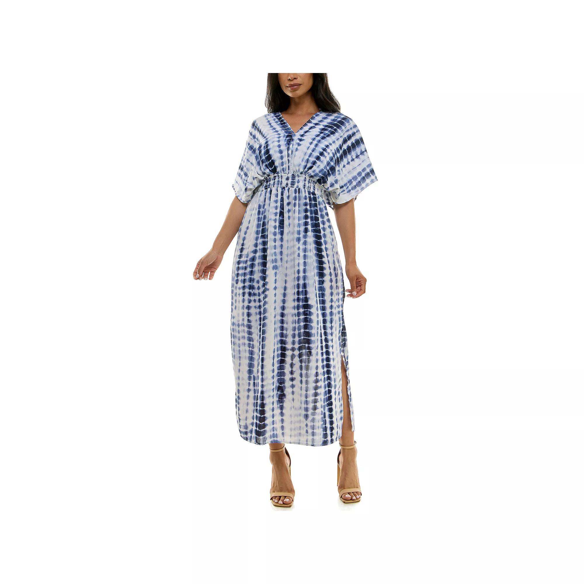 Women's Nina Leonard Goddesss Drape Maxi Dress,  Product Image