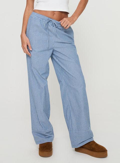 Veridian Pants Blue Stripe Product Image