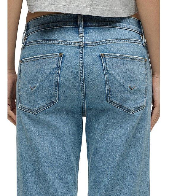 Hudson Jeans Rosie Denim High Rise Wide Leg Cuff Jeans Product Image