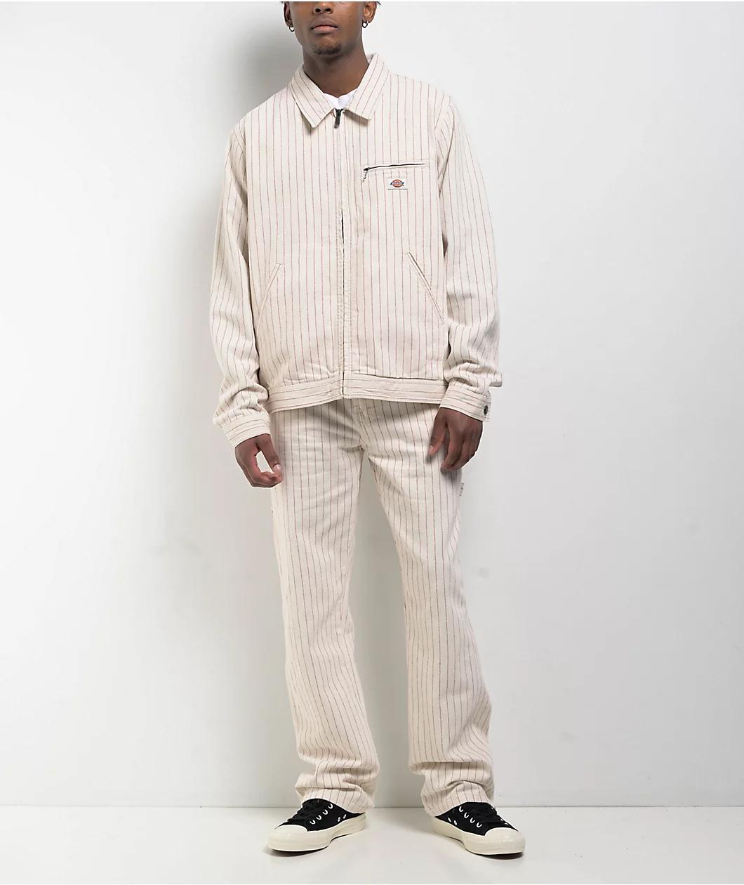 Dickies Service Cream & Red Carpenter Pants Product Image