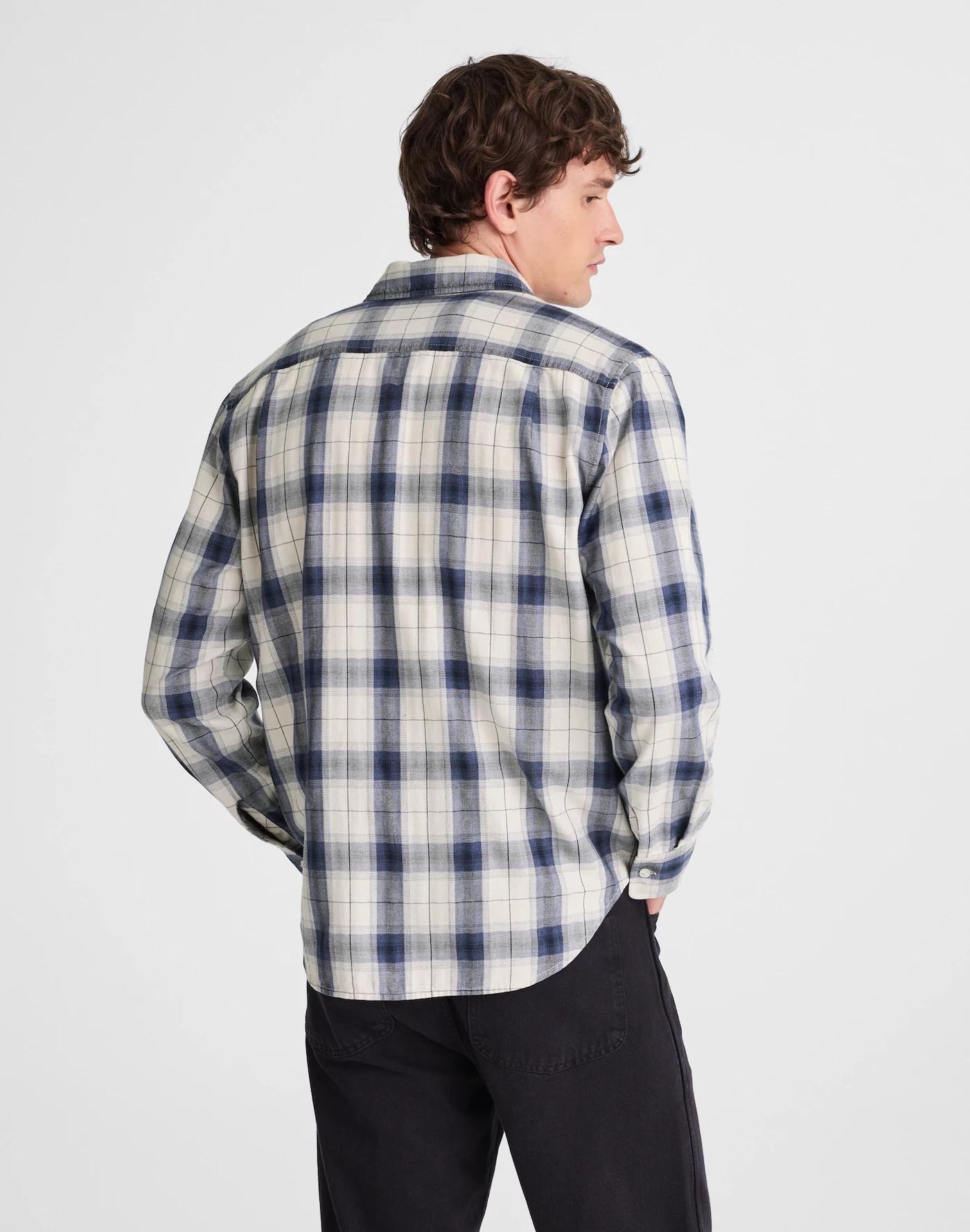 Lightweight Flannel Button-Up Shirt Product Image