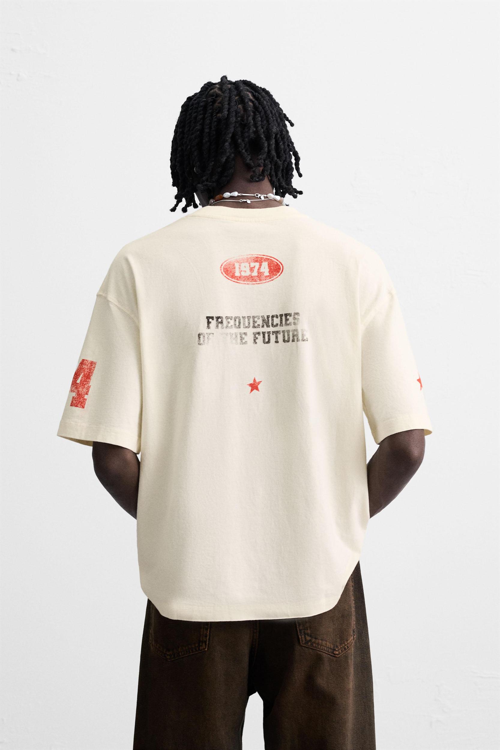 WASHED PRINT T-SHIRT Product Image