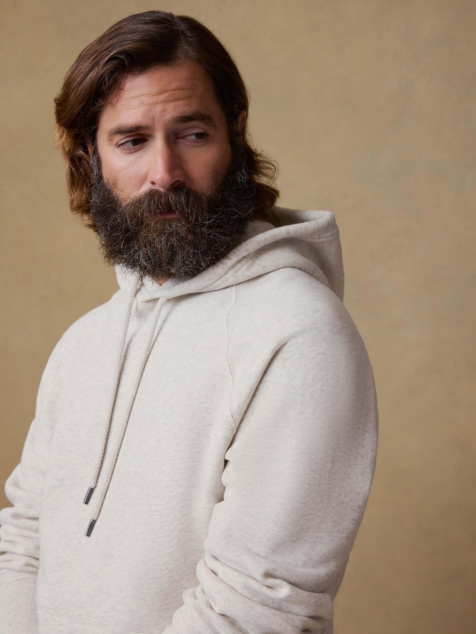 High Standard Fleece Hoodie - Antique Ivory Heather Male Product Image