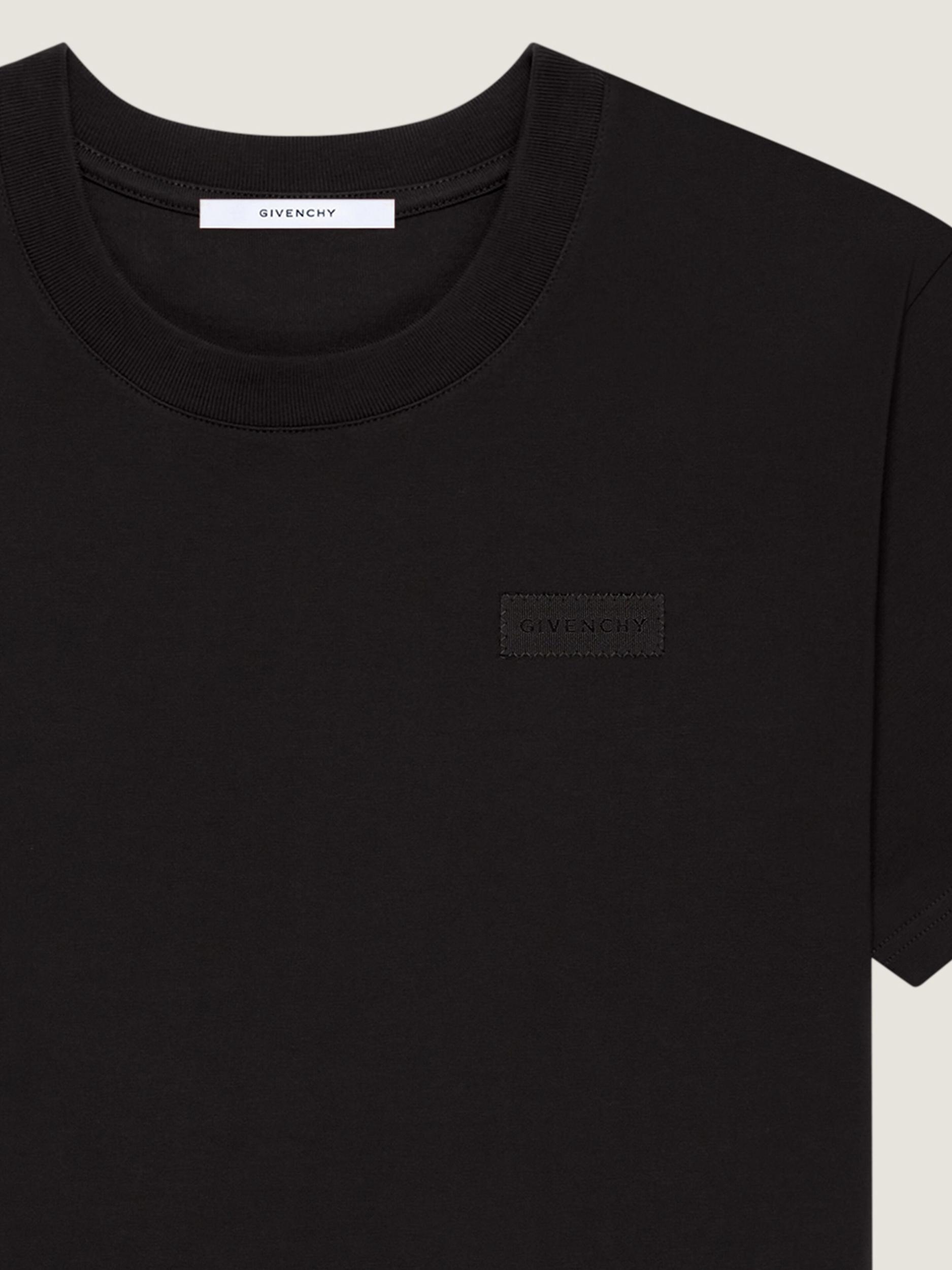 T-shirt in cotton with GIVENCHY patch Product Image