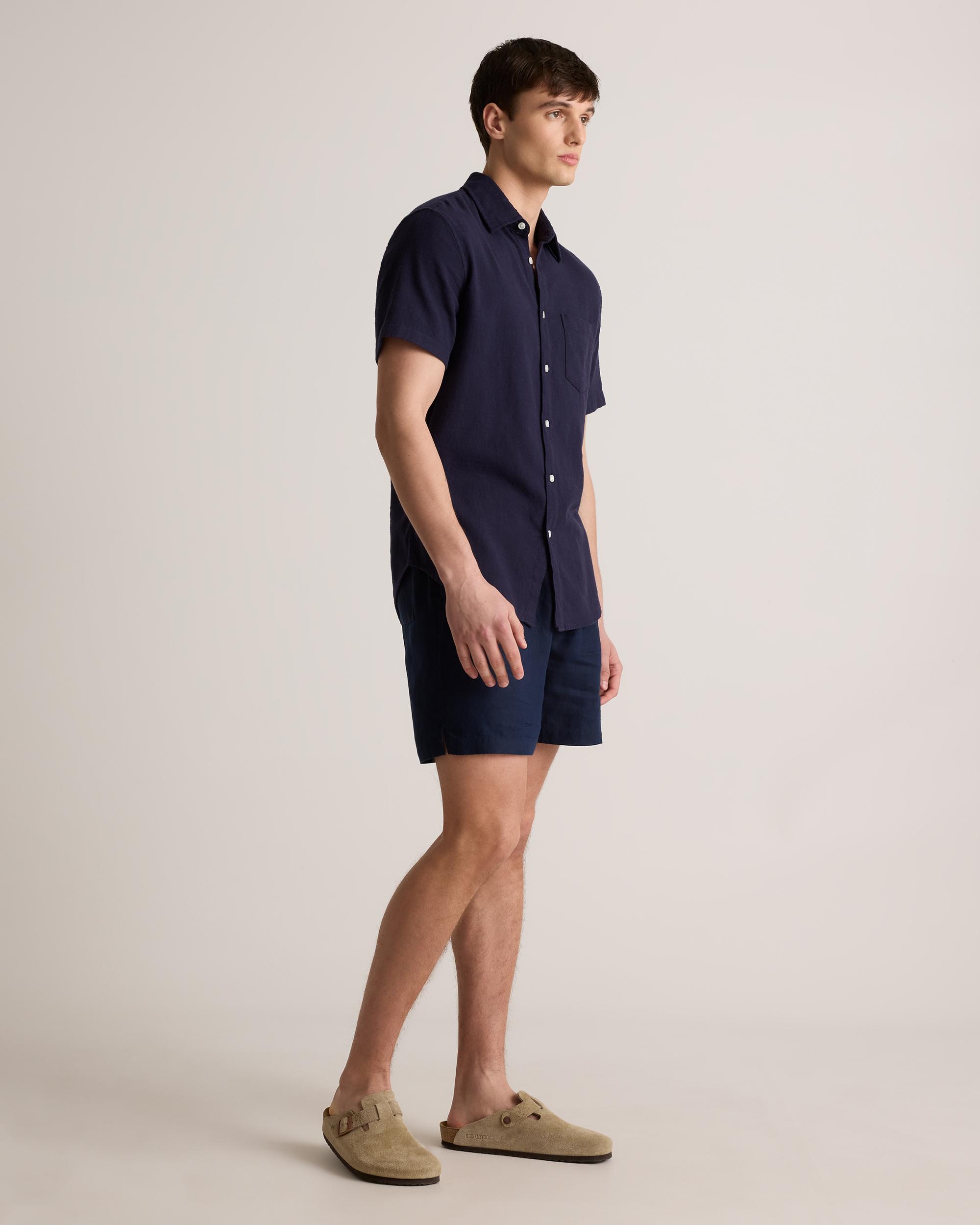Quince | Men's Stretch Selvage Short Sleeve Shirt Size XL, Organic Cotton Product Image