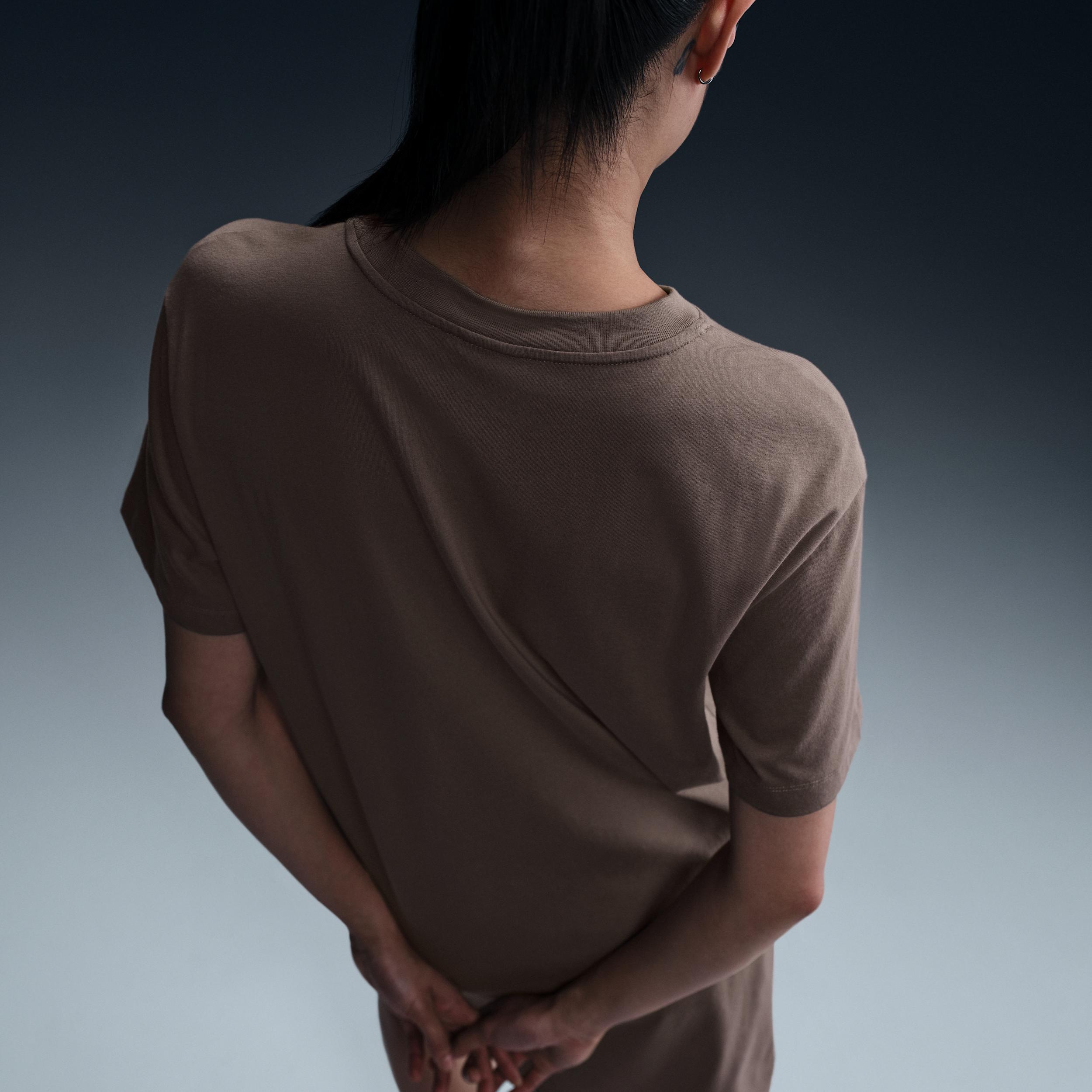 Nike Womens Nike NSW Essential Short Sleeve Dress T-Shirt - Womens Mink Brown/Mink Brown Product Image