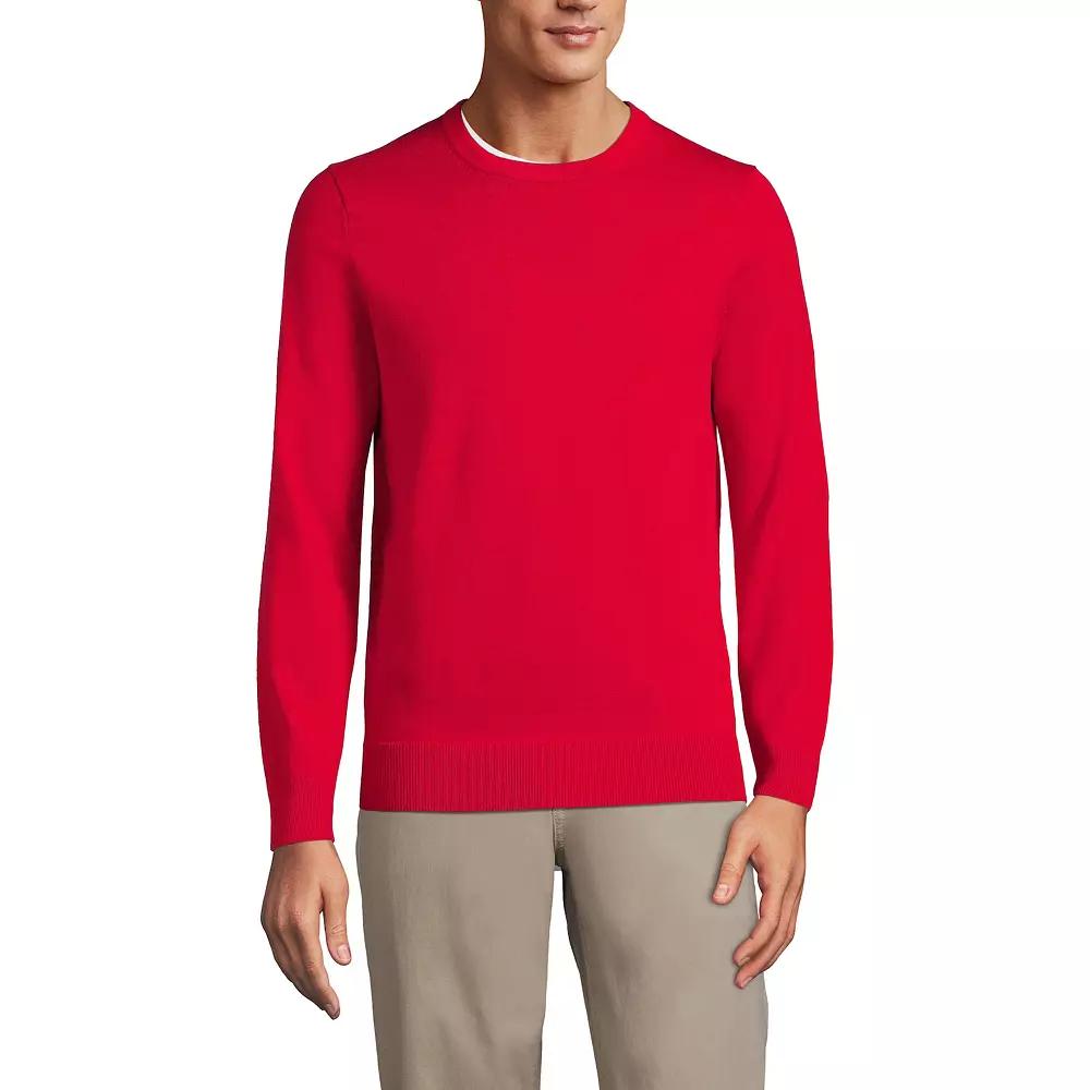 Big & Tall Lands' End Fine Gauge Crewneck Sweater, Men's,  Product Image