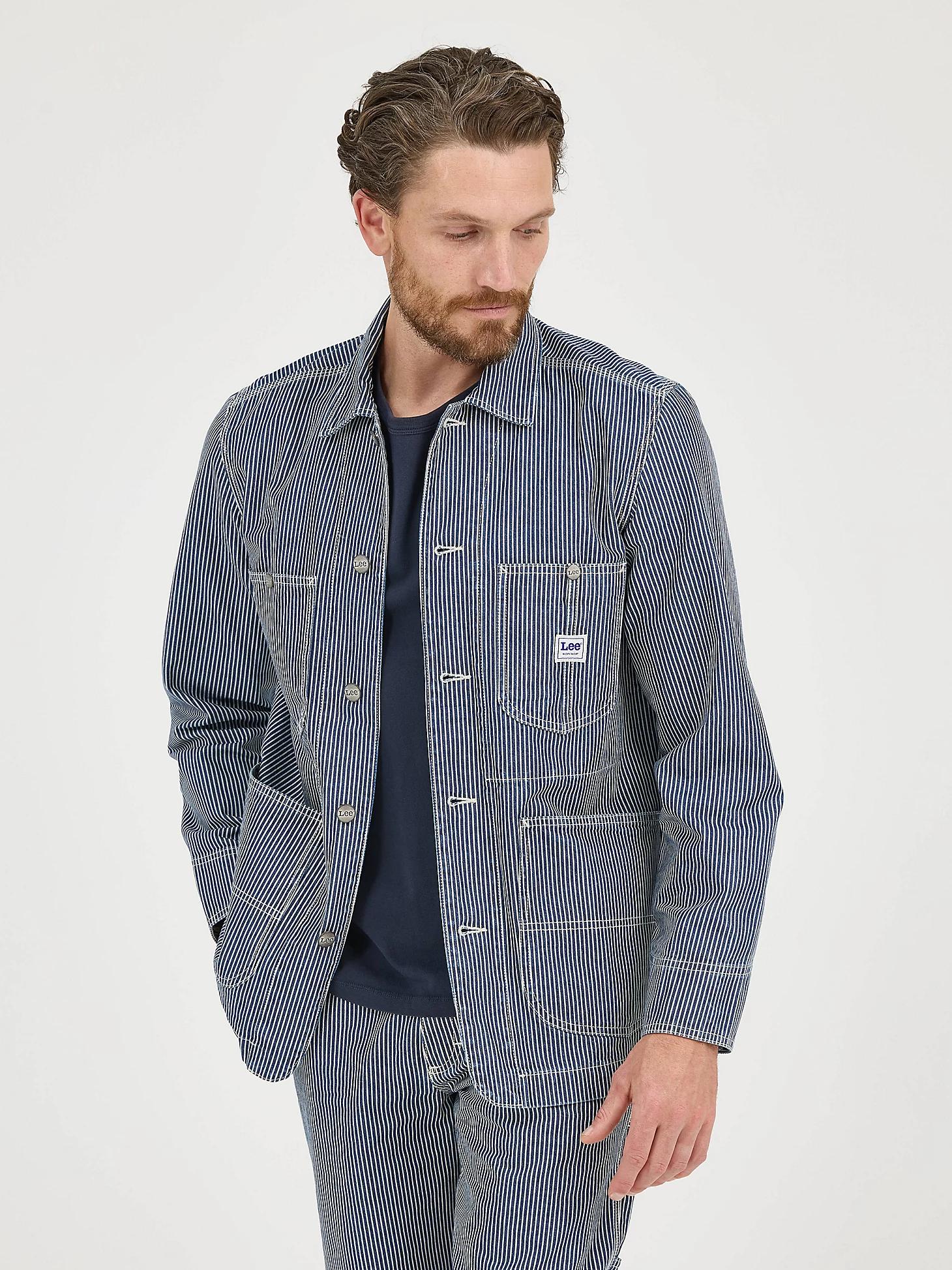 Men's Railroad Stripe Workwear Chore Coat | Men's Jackets & Outerwear | Lee® Product Image