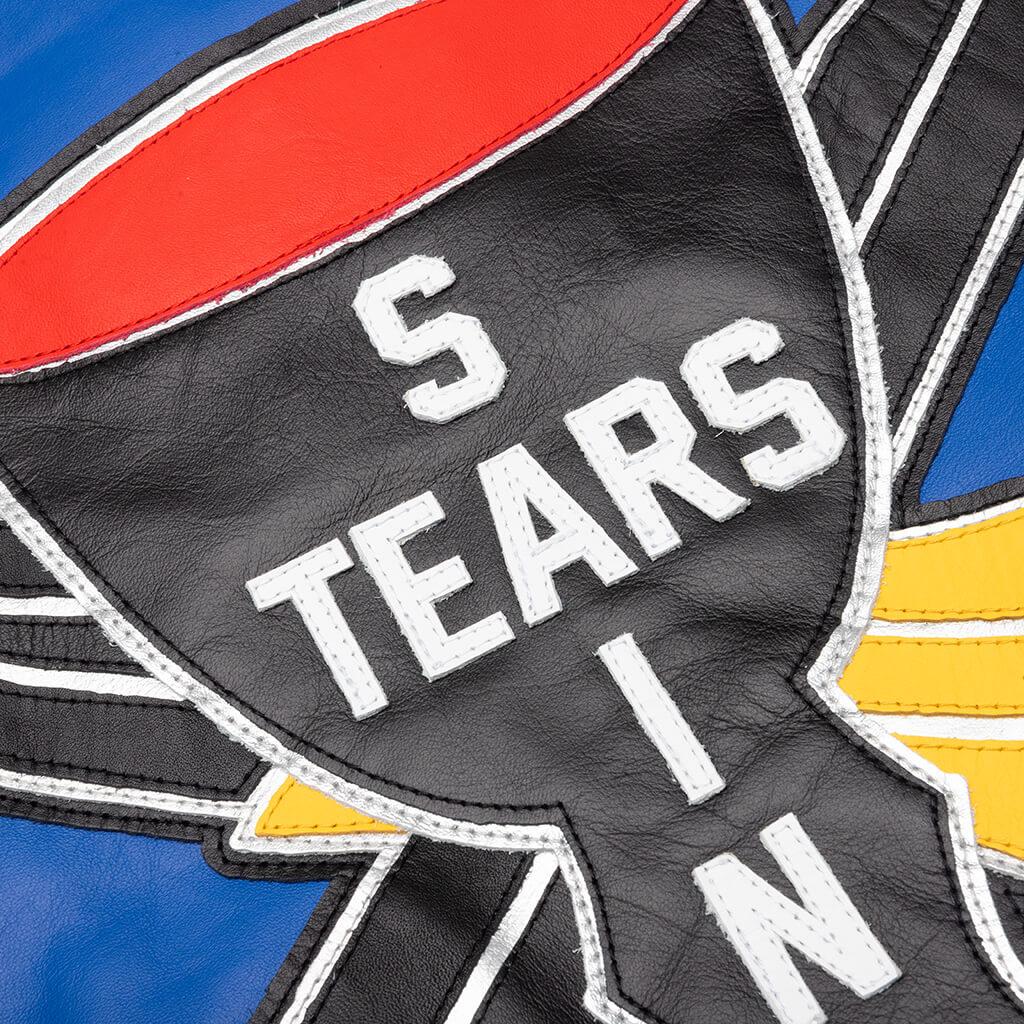 Saint Michael x Denim Tears Holy Grail Varsity Jacket - Blue Male Product Image