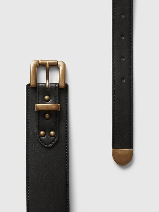 Vegan Leather Wide Belt Product Image