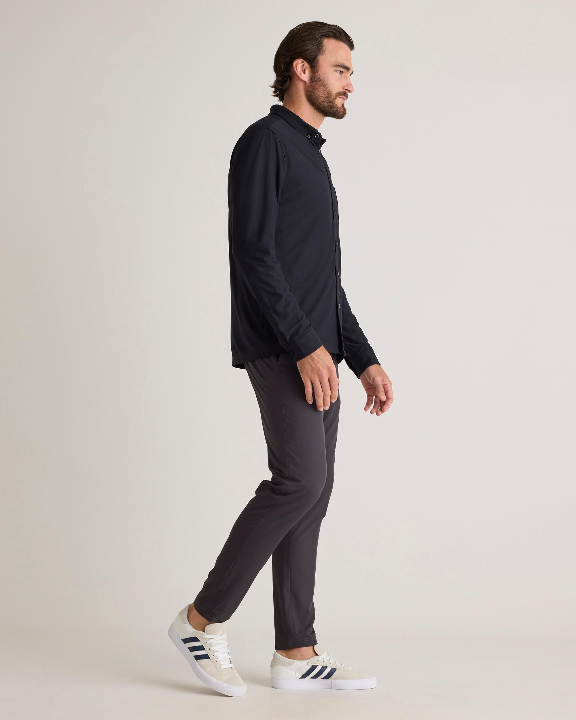 Quince | Men's ProPique Performance Button Down Recycled Polyester Product Image