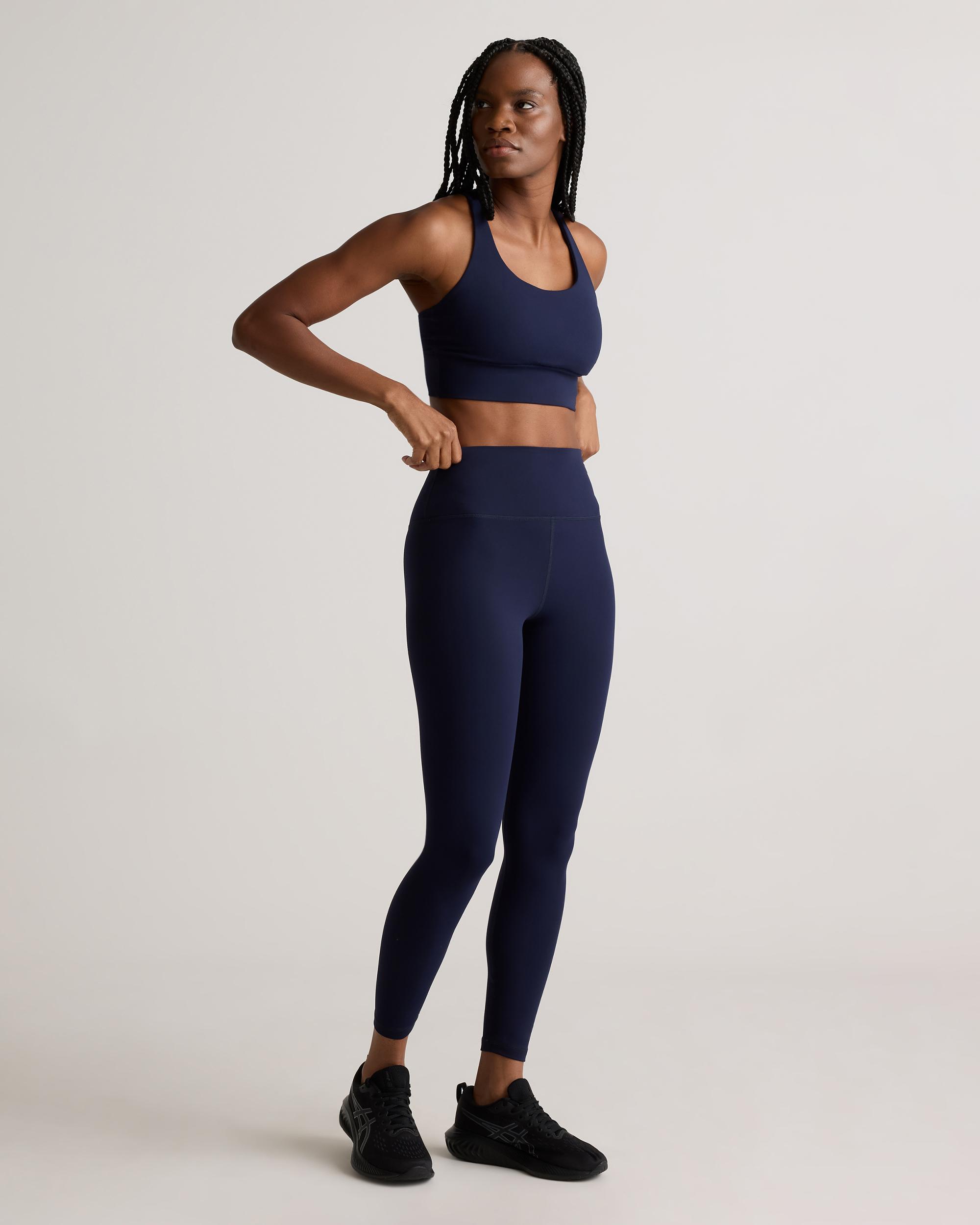 Quince | Women's Power-Up Long Line Strappy Sports Bra Size XS, Nylon/Spandex Product Image