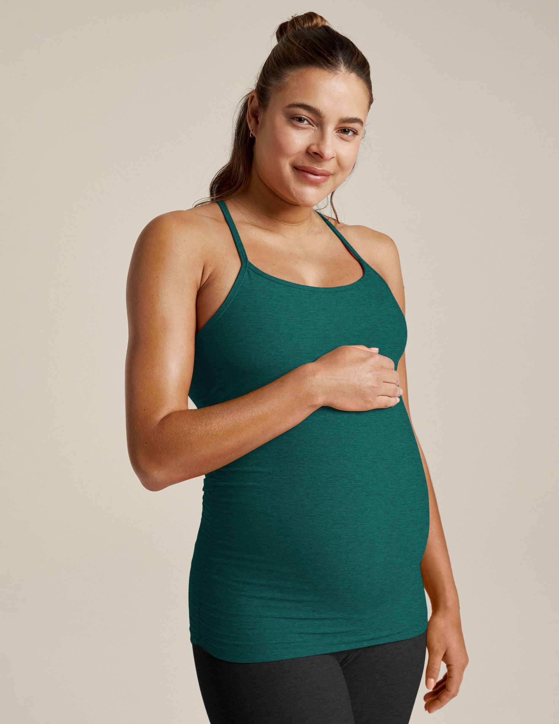 Spacedye Keep Your Cool Maternity Slim Racerback Tank Product Image