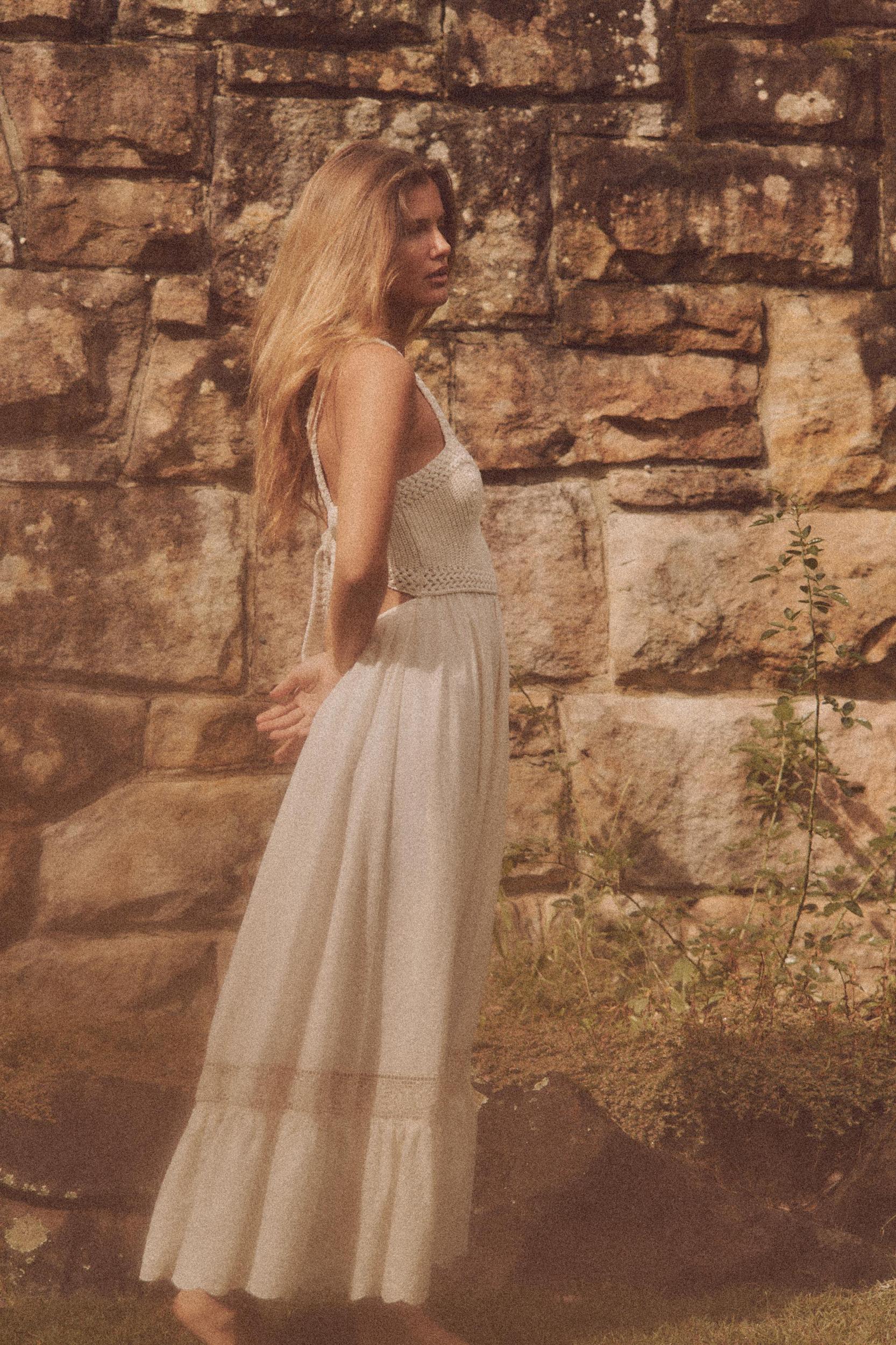 COMBINATION KNIT DRESS Product Image