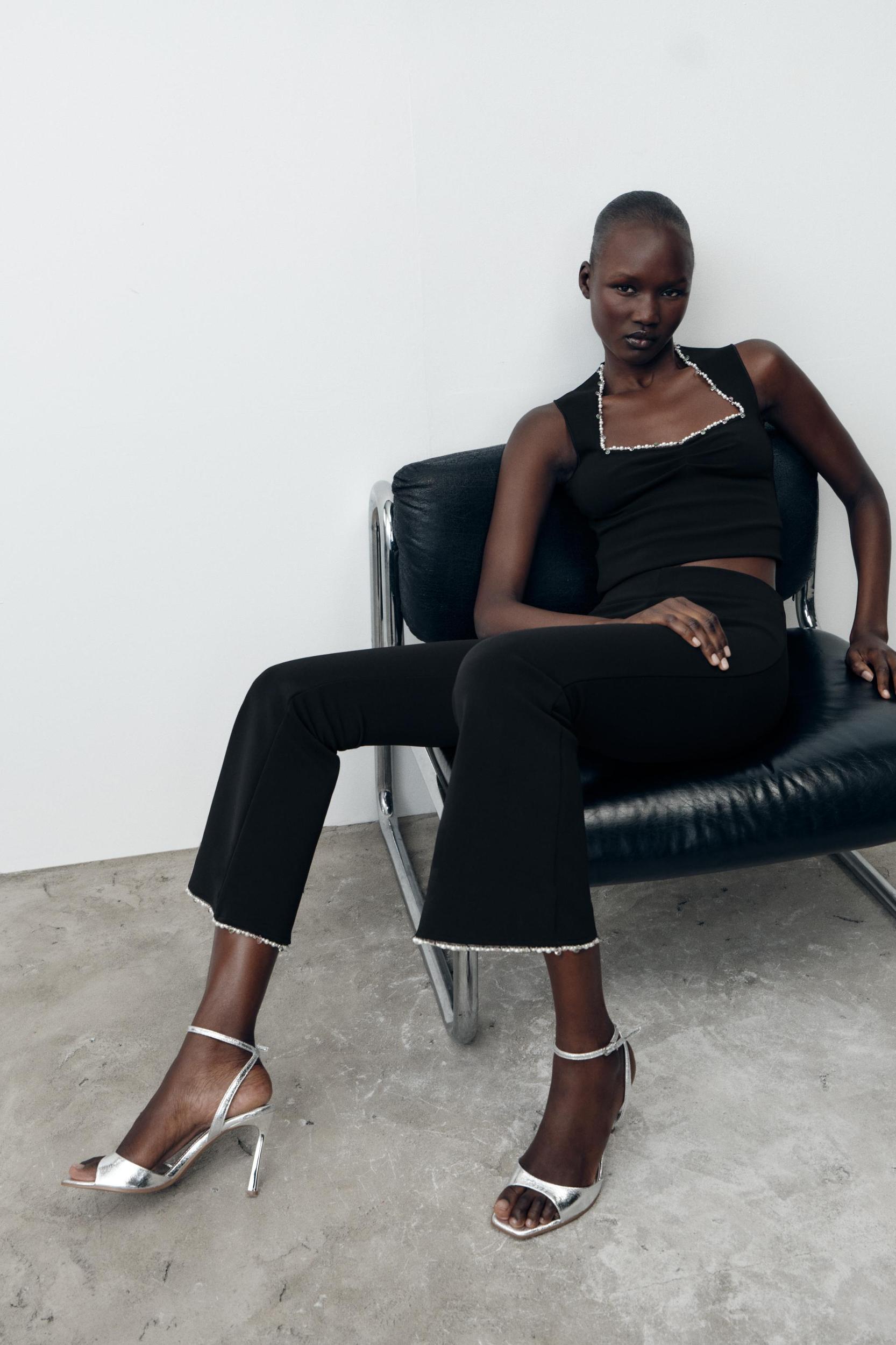 STRETCH TOP WITH METALLIC THREAD Product Image