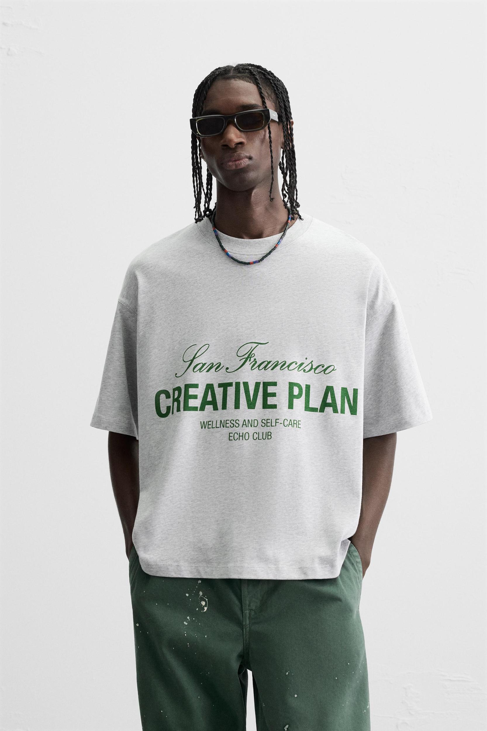 TEXT PRINT T-SHIRT Product Image