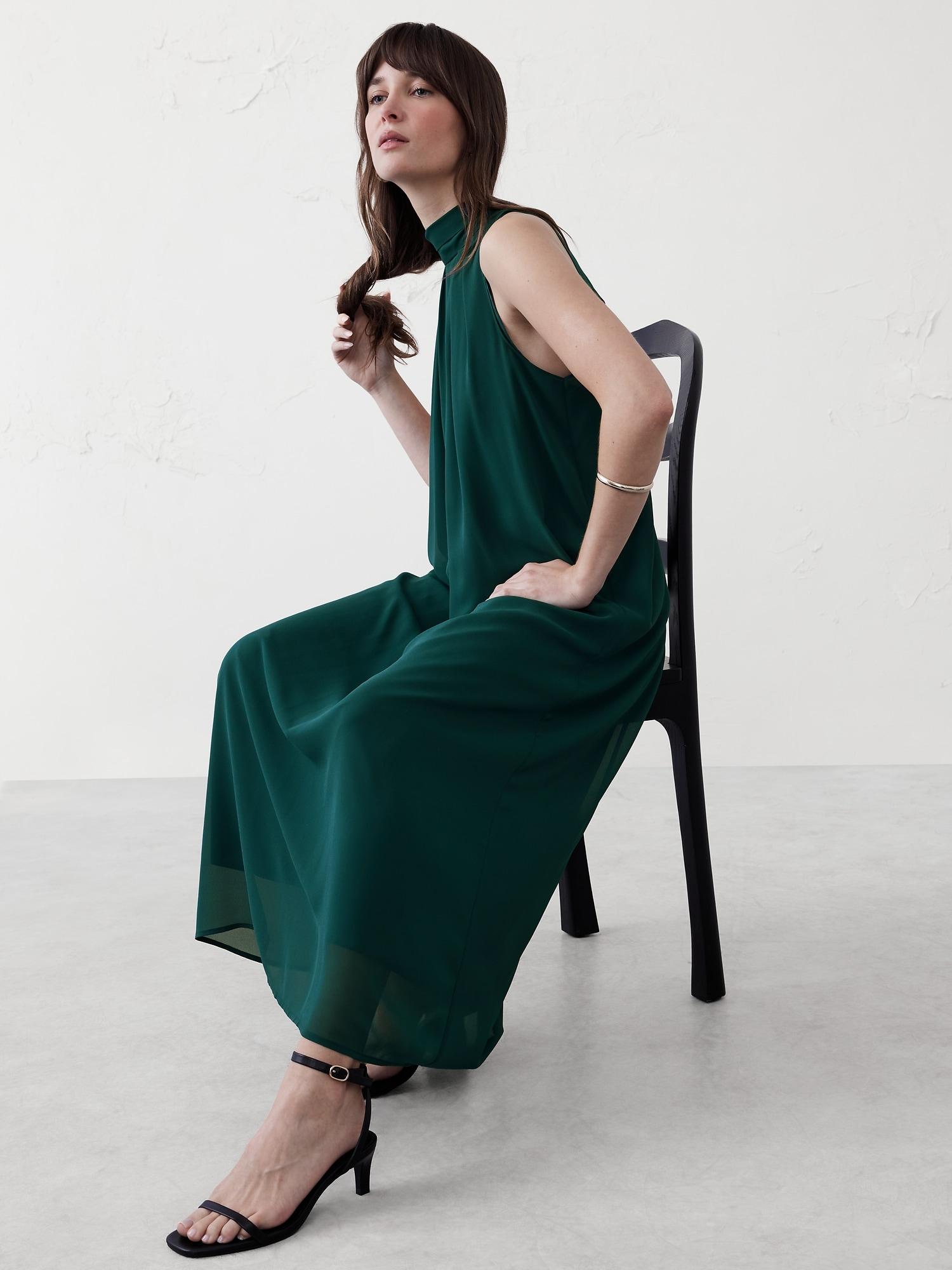 Chiffon Midi Dress Product Image