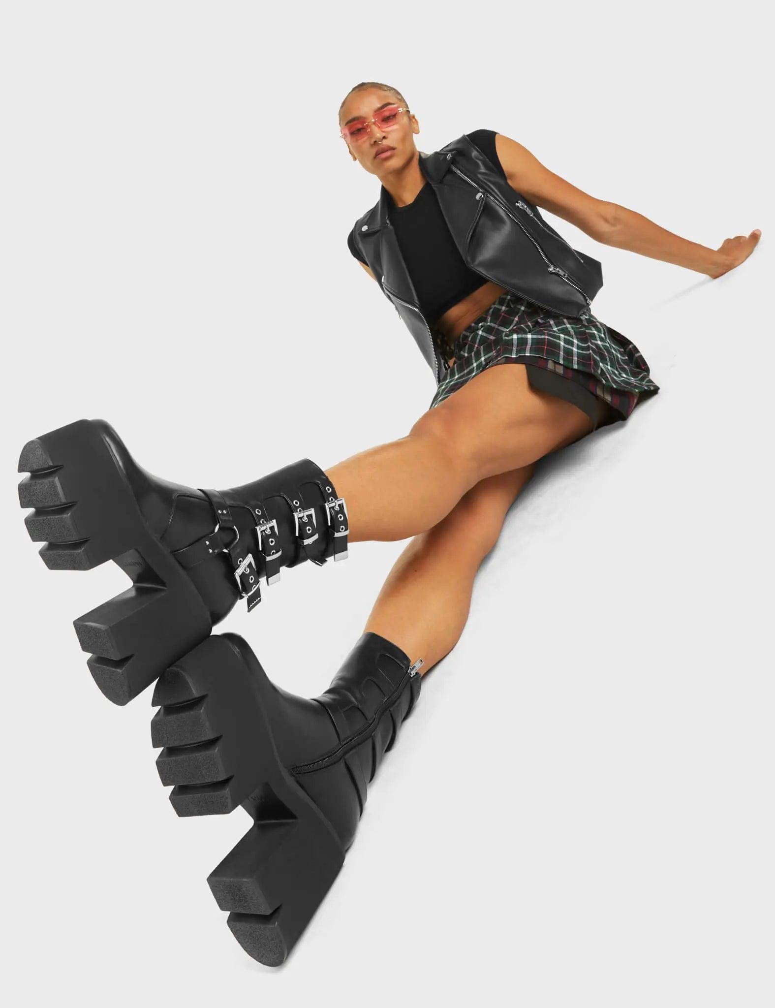 Vibetech Chunky Platform Ankle Boots Product Image