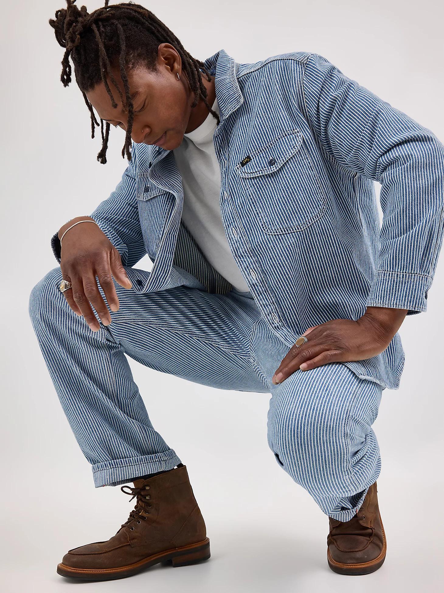 Men's Lee 101 Railroad Stripe Workwear Carpenter Jean | Men's Jeans | Lee® Product Image