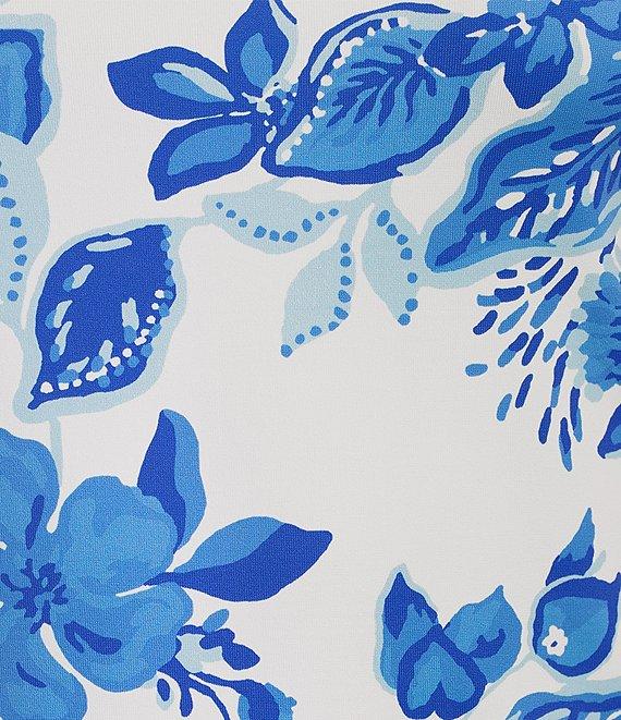 Lilly Pulitzer x Saint James Garde Cote Azure Soleil Round Neck Short Sleeve Knit Top Product Image