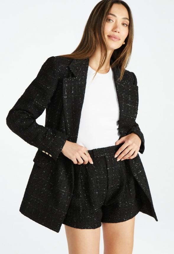 JustFab Margaux Platform Loafer Pump Womens Black/ White Size 8.5 Product Image