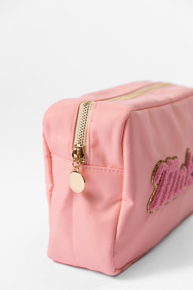 Pink "Makeup" Travel Pouch FINAL SALE Product Image