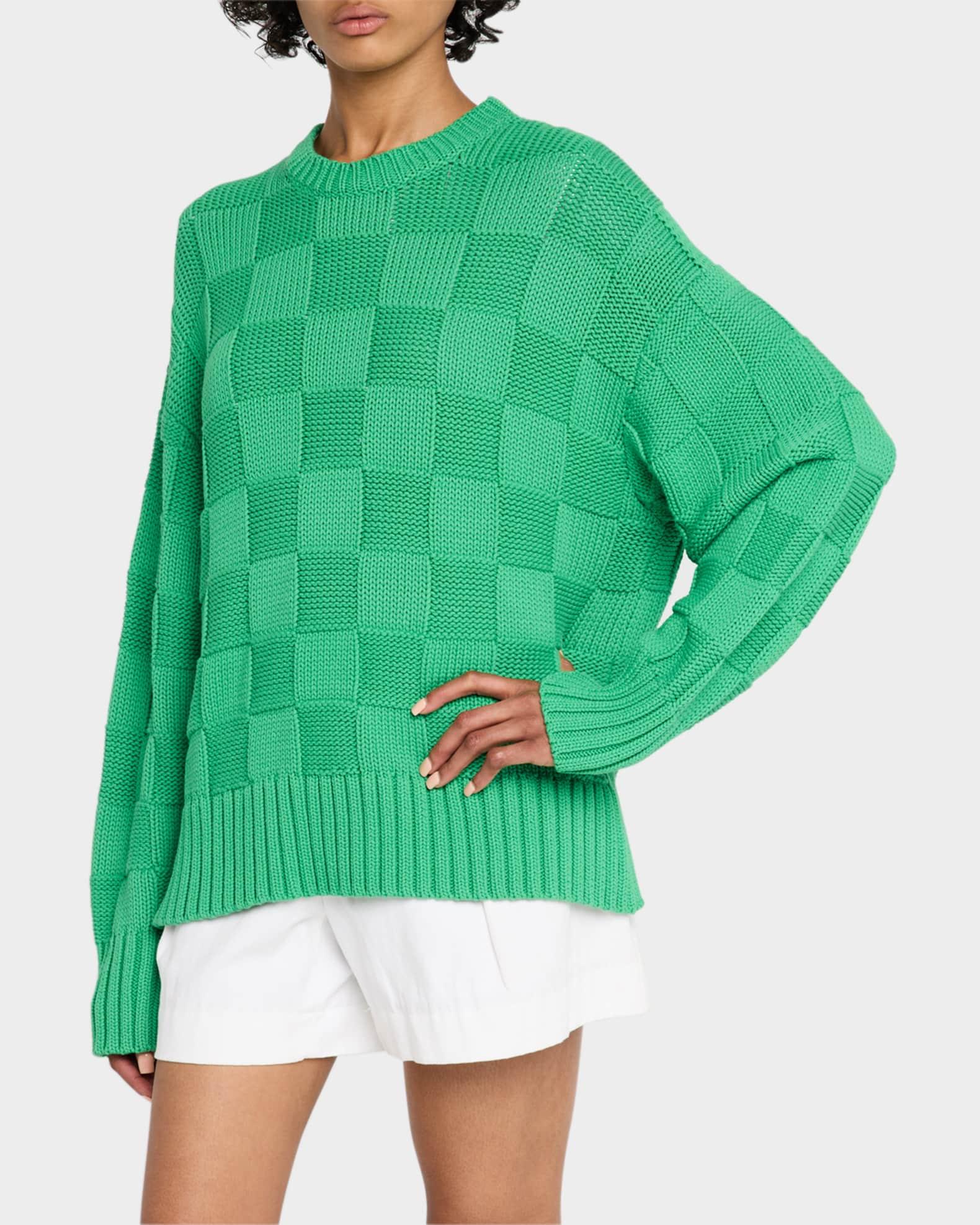 Checker Cozy Crewneck Sweater Product Image