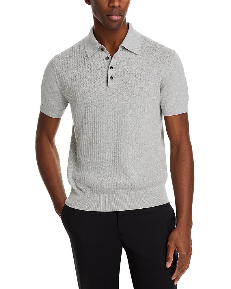 The Mens Store at Bloomingdales Pointelle Short Sleeve Sweater Polo - Exclusive Product Image