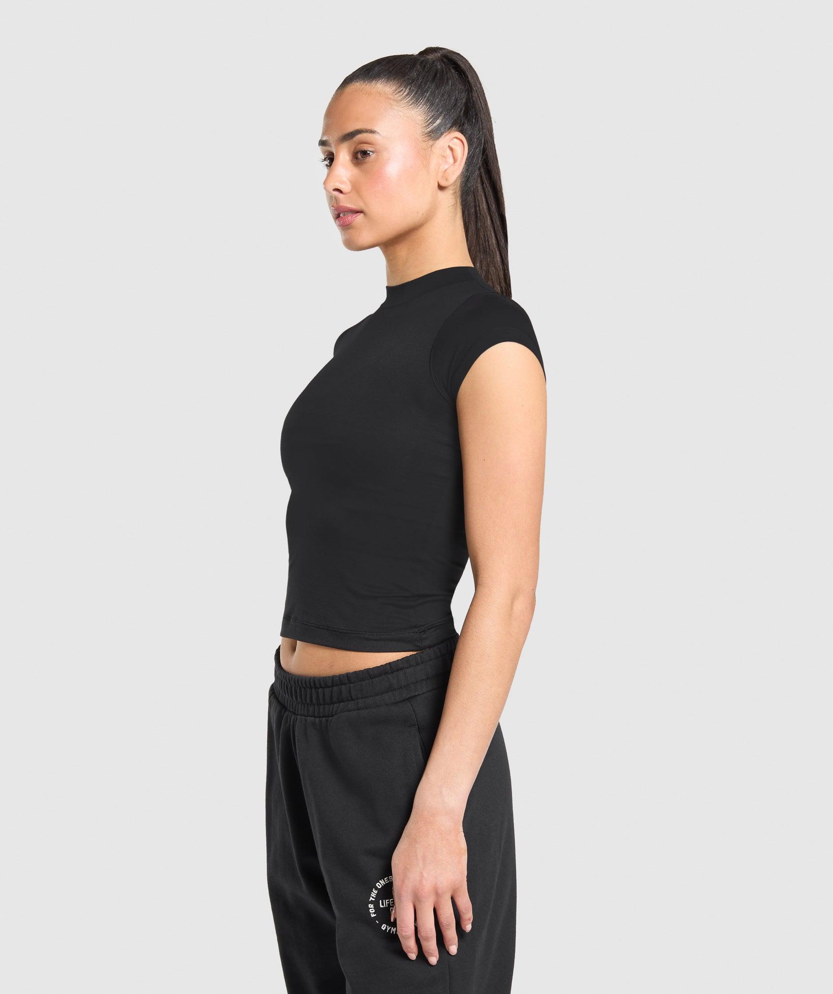 Gymshark Supersoft T-Shirt - Black Female Product Image
