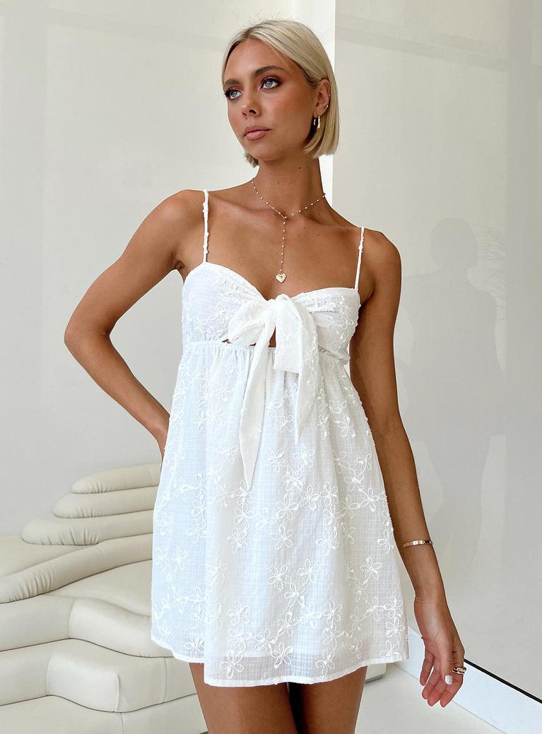 Granno Mini Dress White Petite Product Image