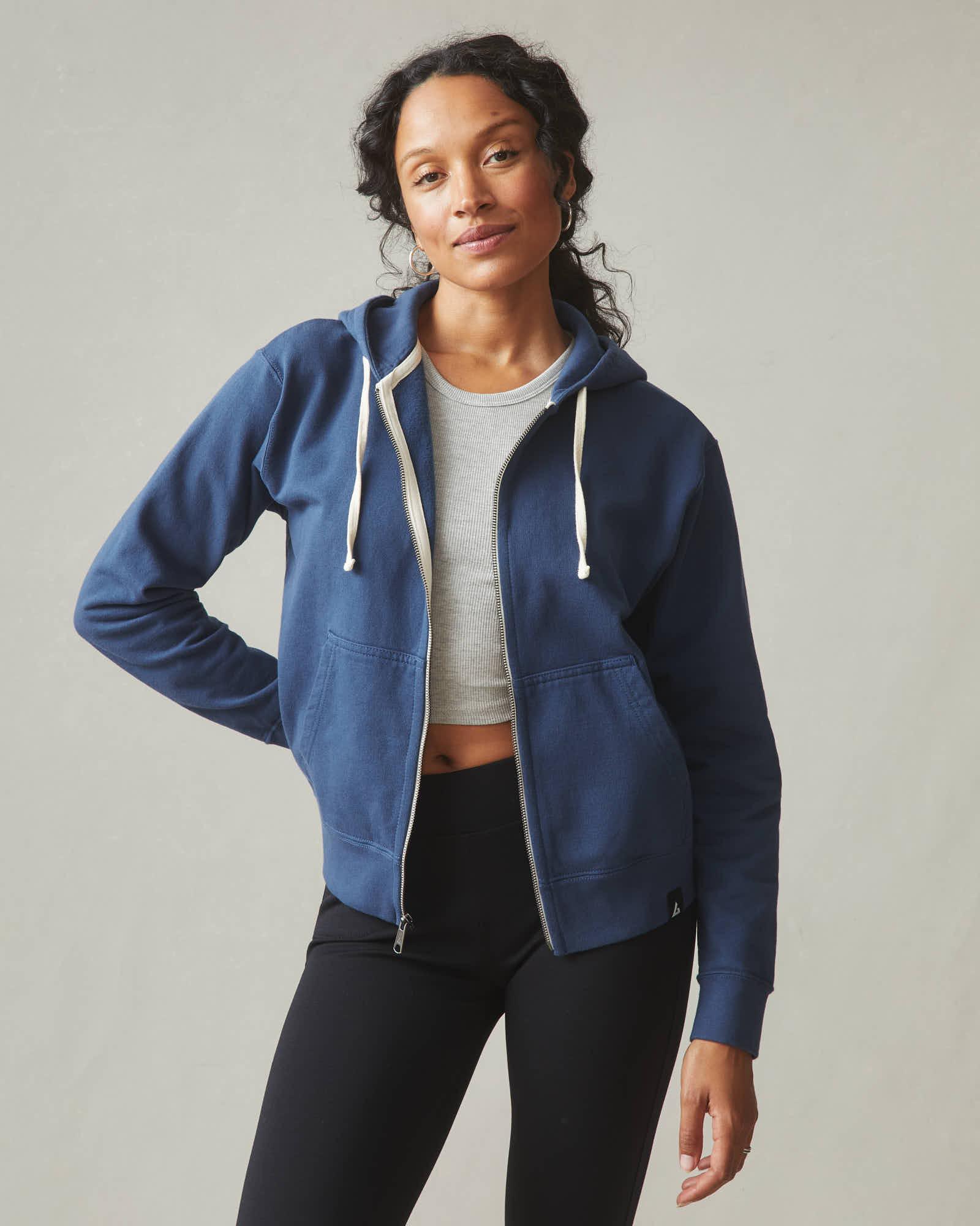 Women's Midweight Full Zip - Varsity Blue Product Image