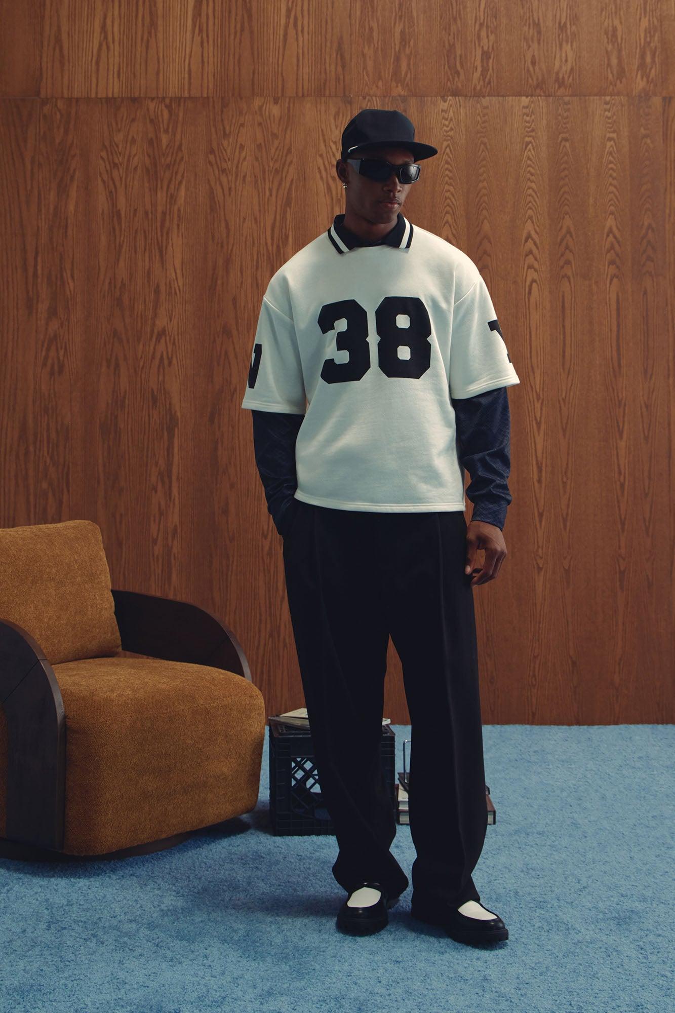 Athletic Oversized Tee - White Male Product Image