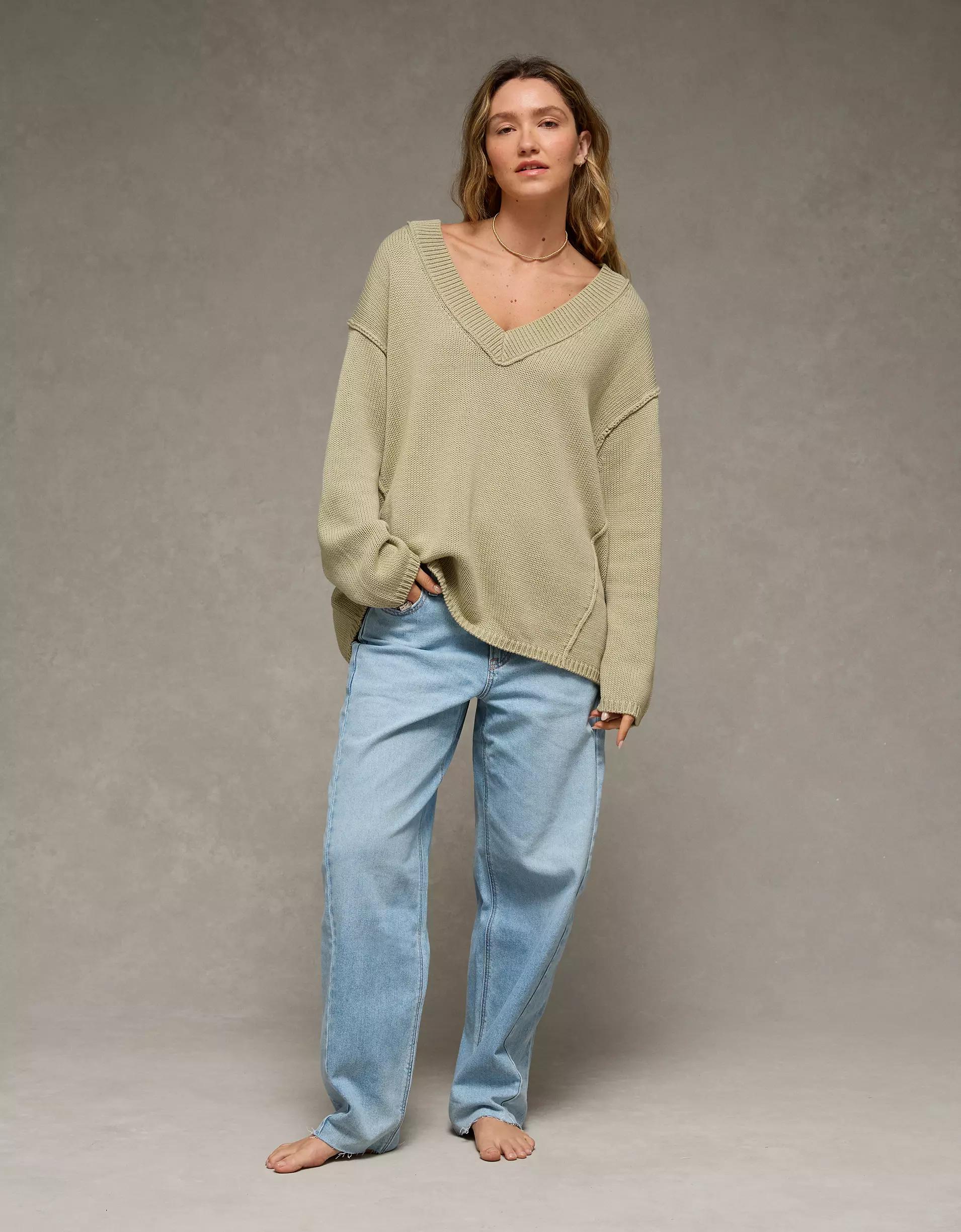 AE Big Hug V-Neck Sweater Product Image