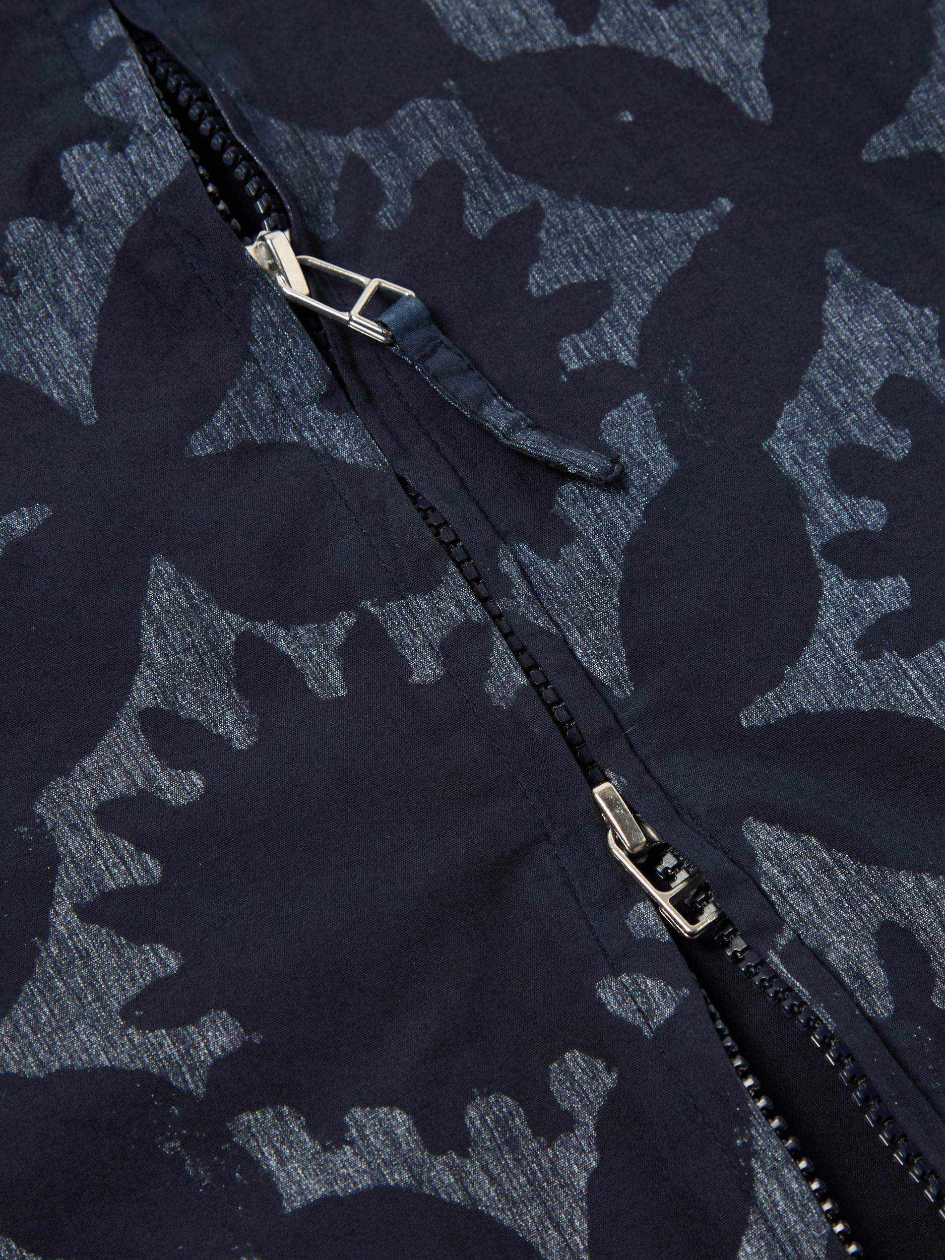 Universal Works Windcheater in Navy Over Dyed Sun Print Product Image
