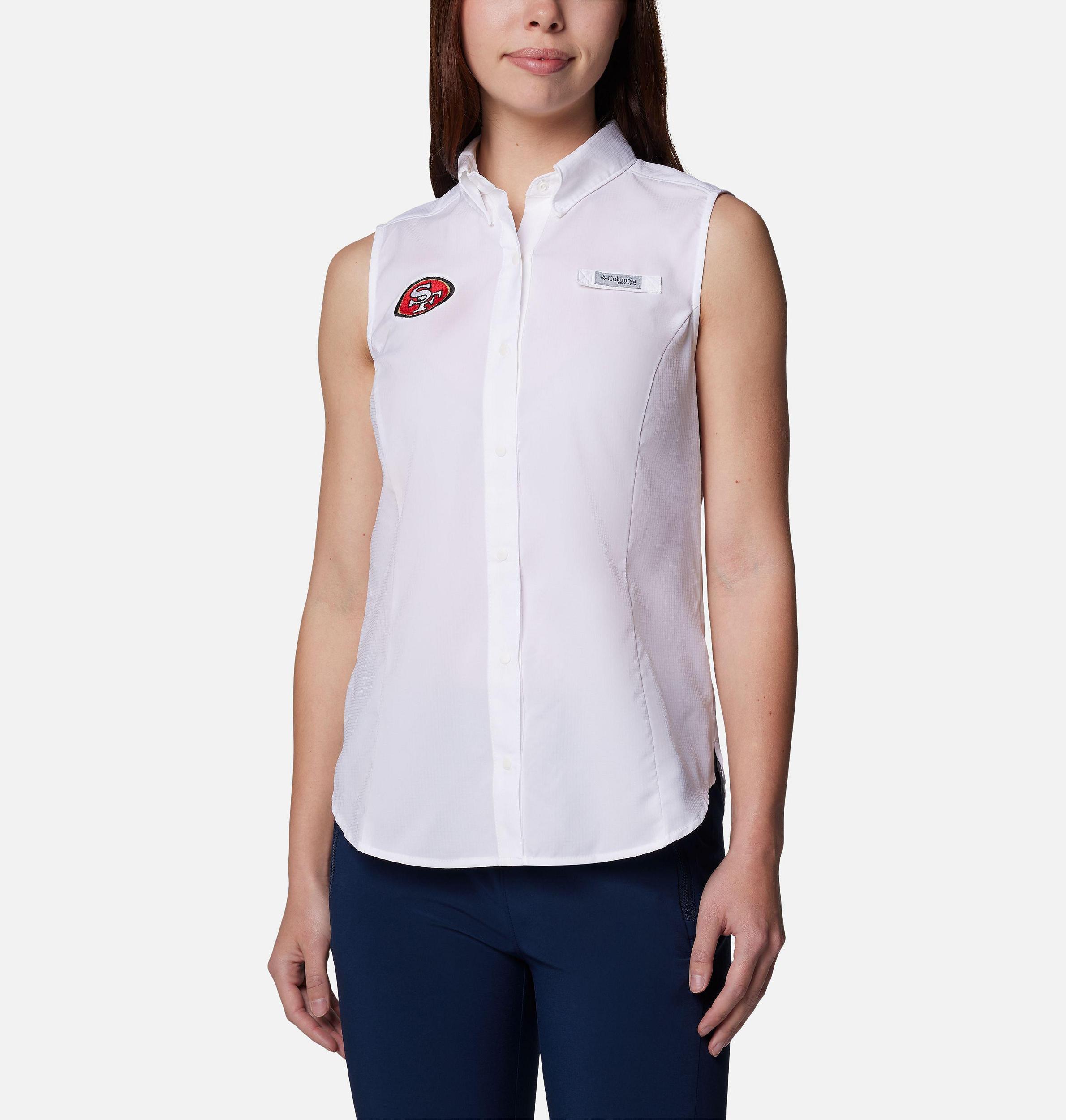 Columbia Womens PFG Tamiami Sleeveless Shirt - San Franscisco 49ers- Product Image