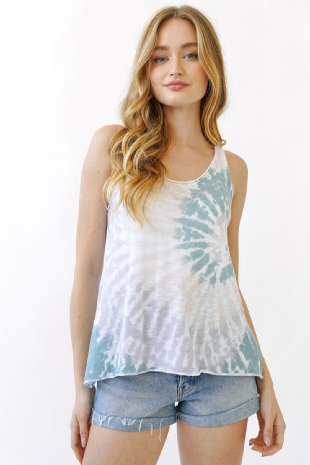 Sleeveless Tie Dye Top Product Image