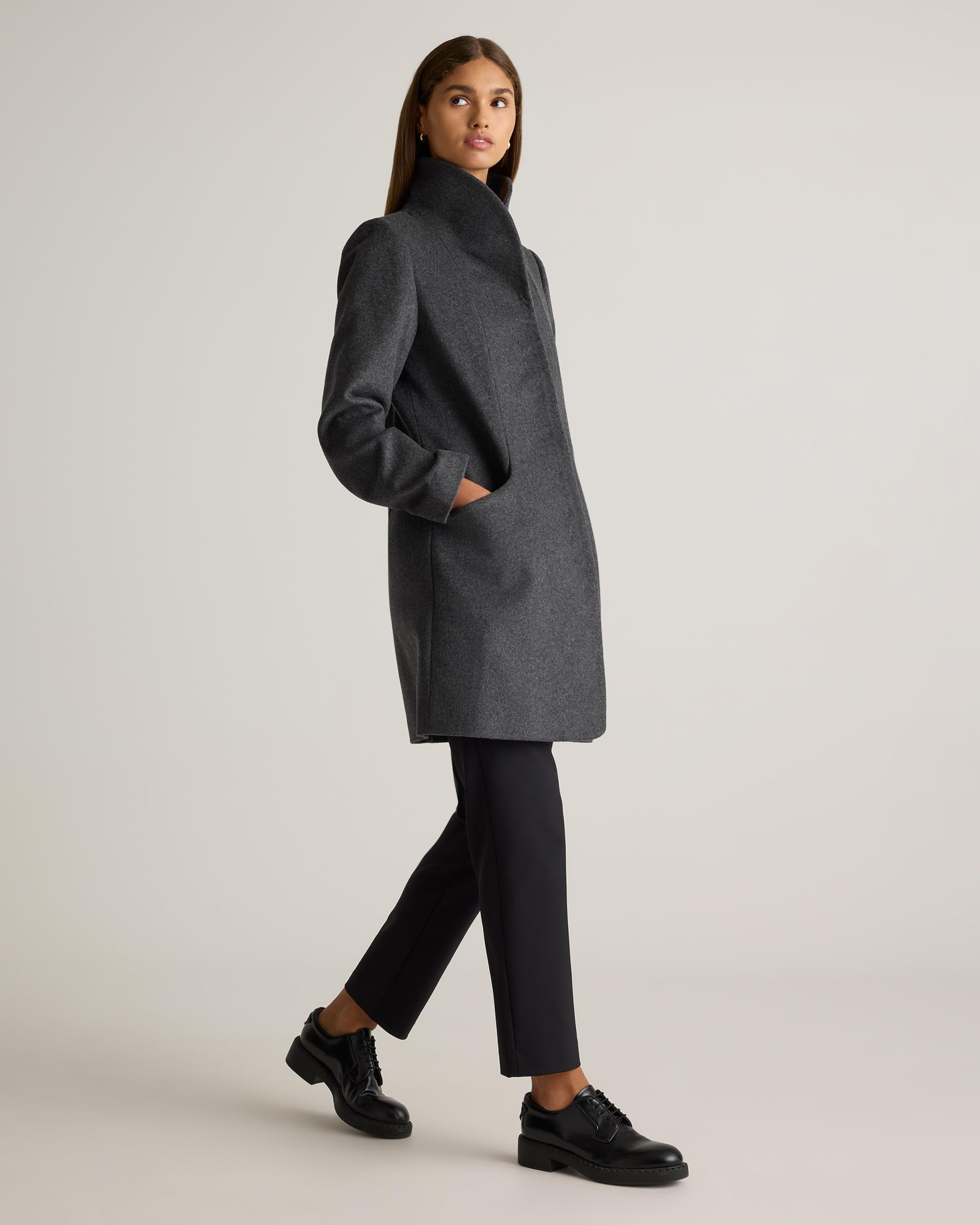 Quince | Women's Italian Wool Cocoon Coat Size XL, Wool/Nylon Product Image