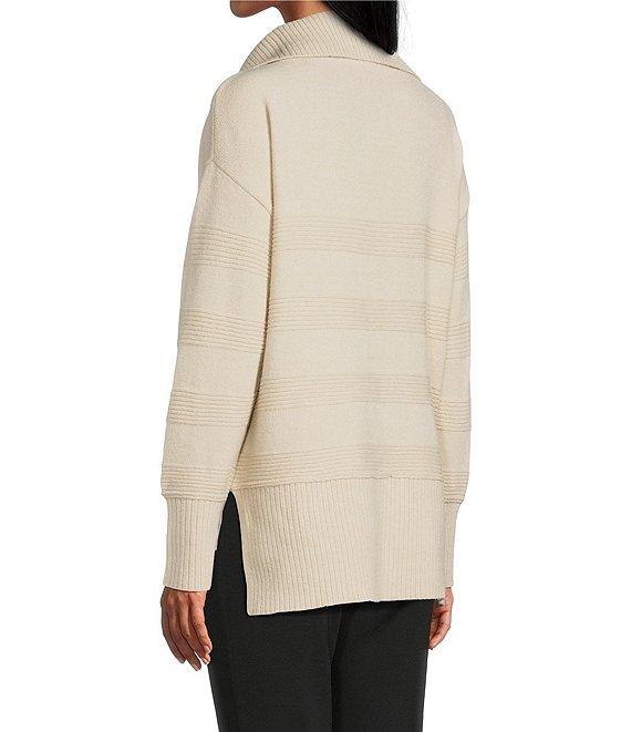 Westbound Long Sleeve Quarter Zip Hi-Low Sweater Product Image