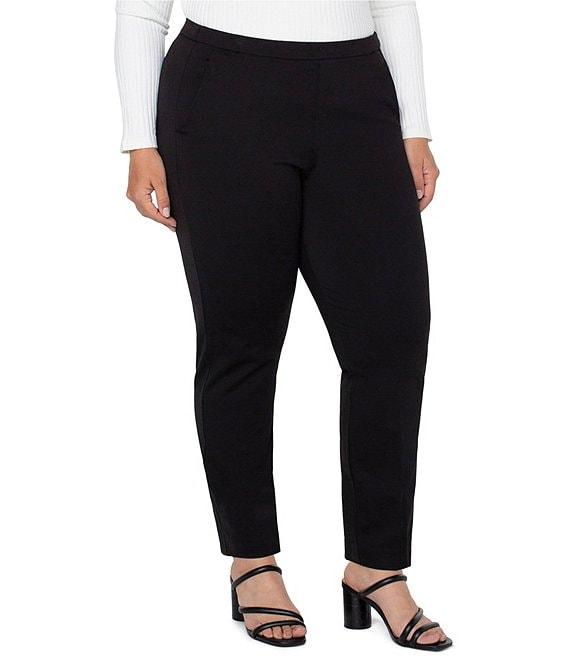 Liverpool Los Angeles Plus Size Kayla Mid Rise Pull-On Trouser Pants Product Image