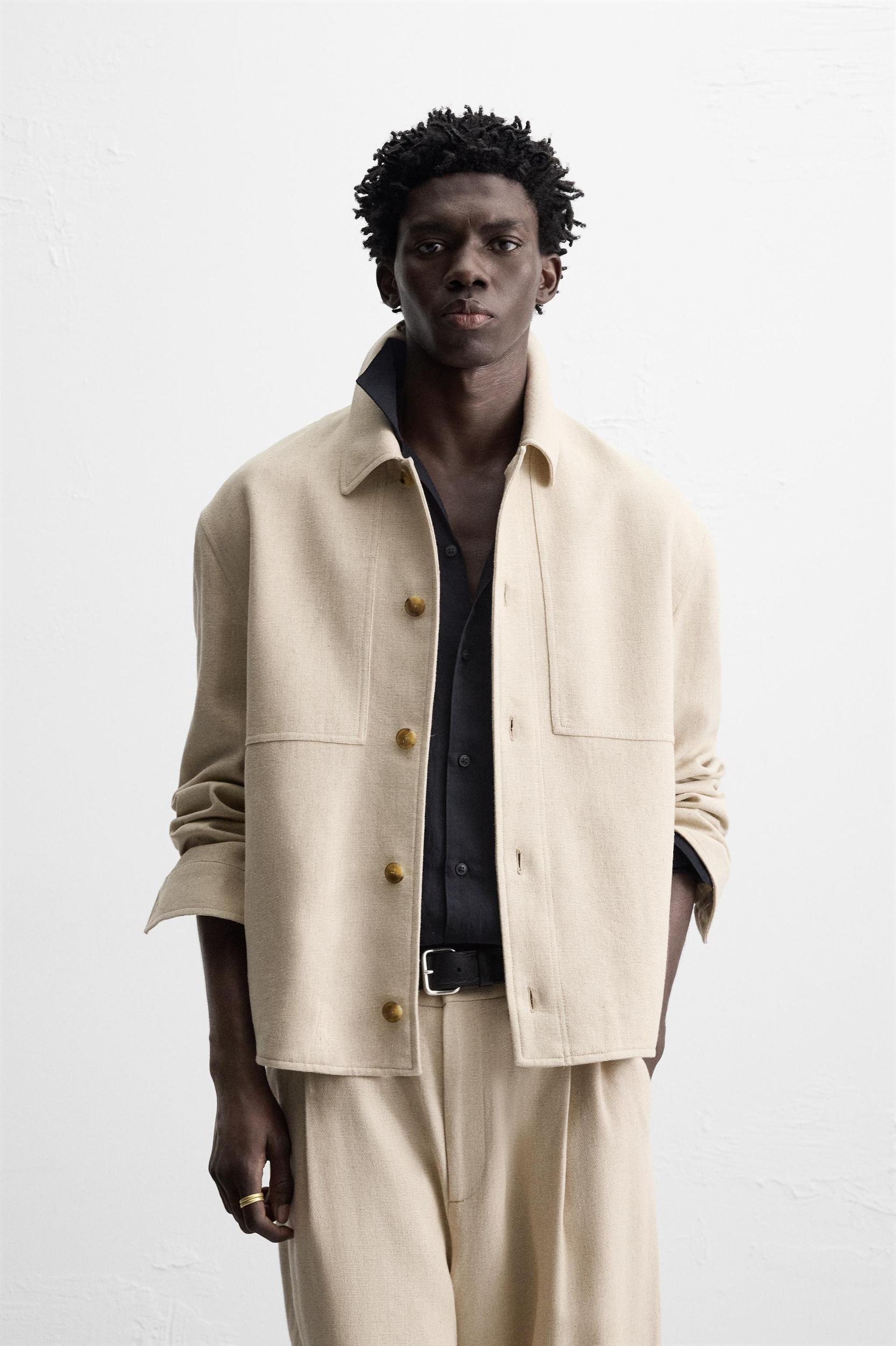 LINEN - COTTON OVERSHIRT Product Image