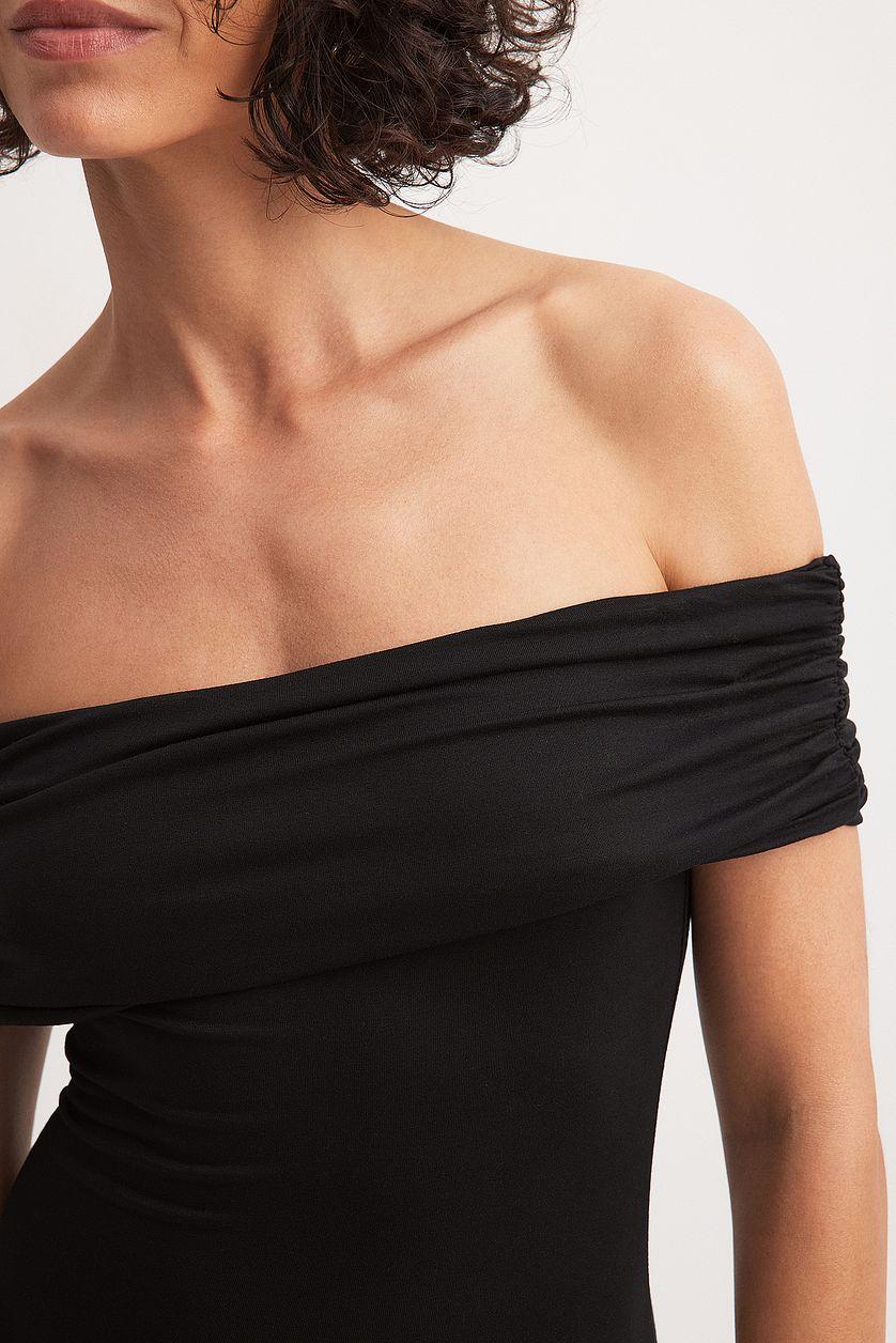 Soft Line Off Shoulder Maxi Dress Product Image