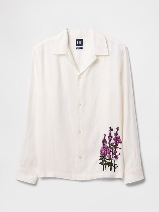 100% Linen Classic Shirt Product Image