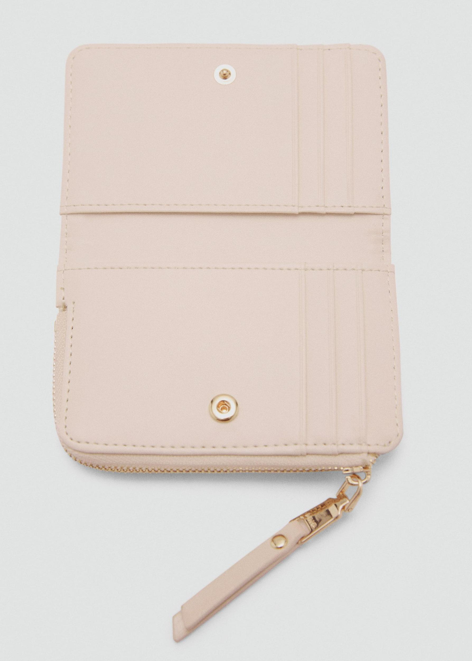 Wallet with decorative stitching - Women | MANGO USA Product Image