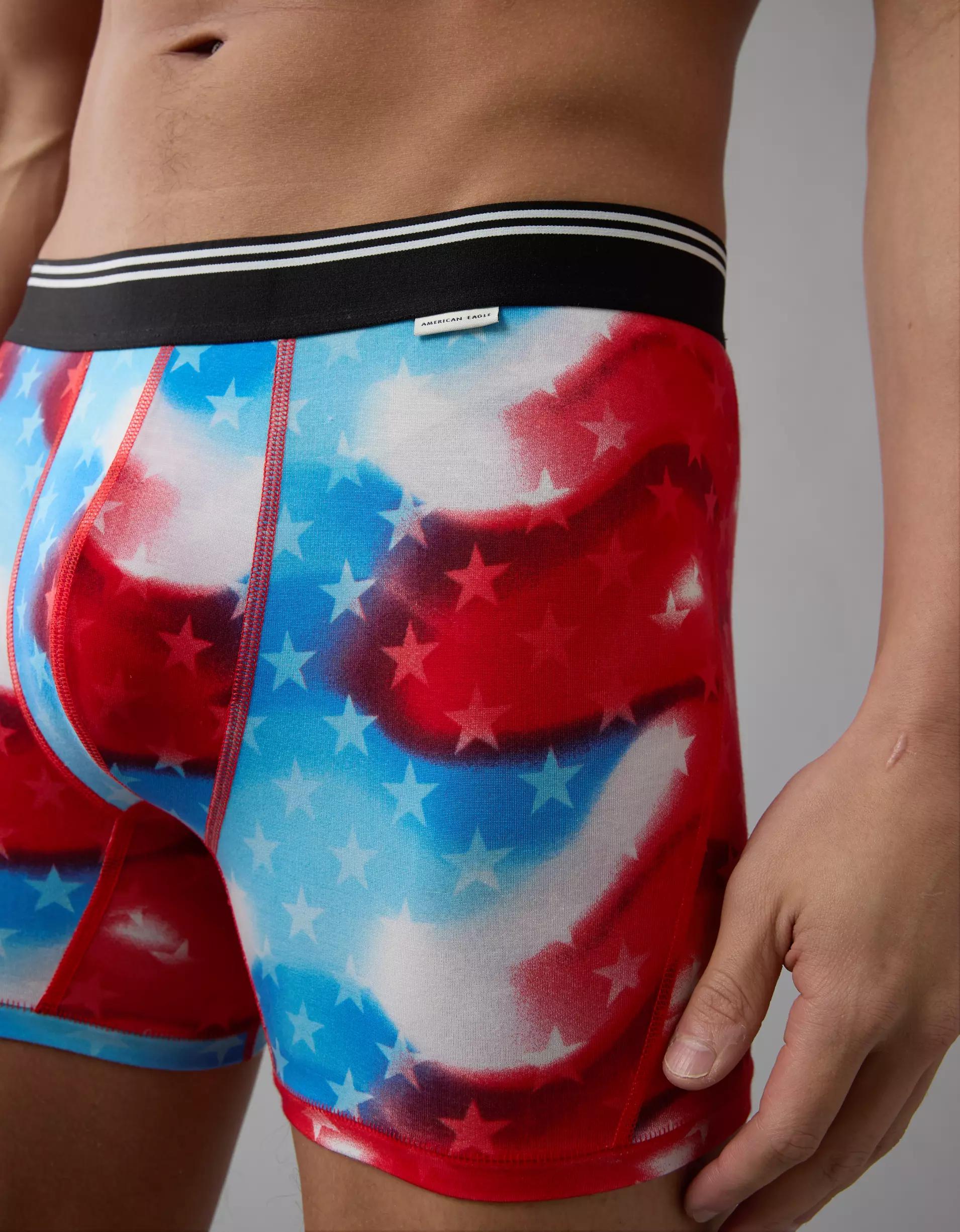 AEO Men's USA 4.5" Ultra Soft Boxer Brief Product Image