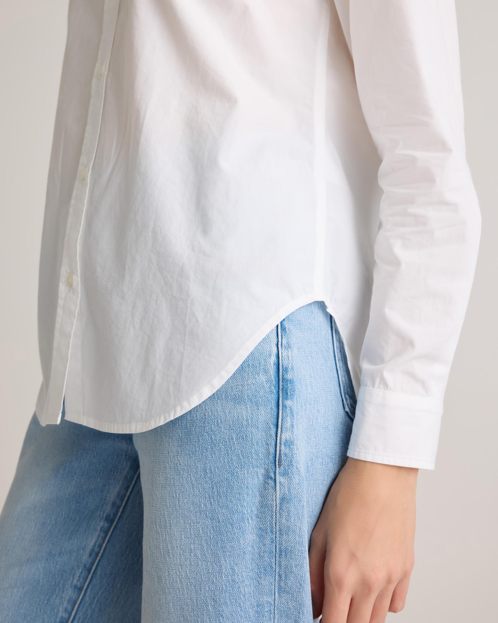 Quince | Women's Poplin Long Sleeve Shirt Organic Cotton Product Image