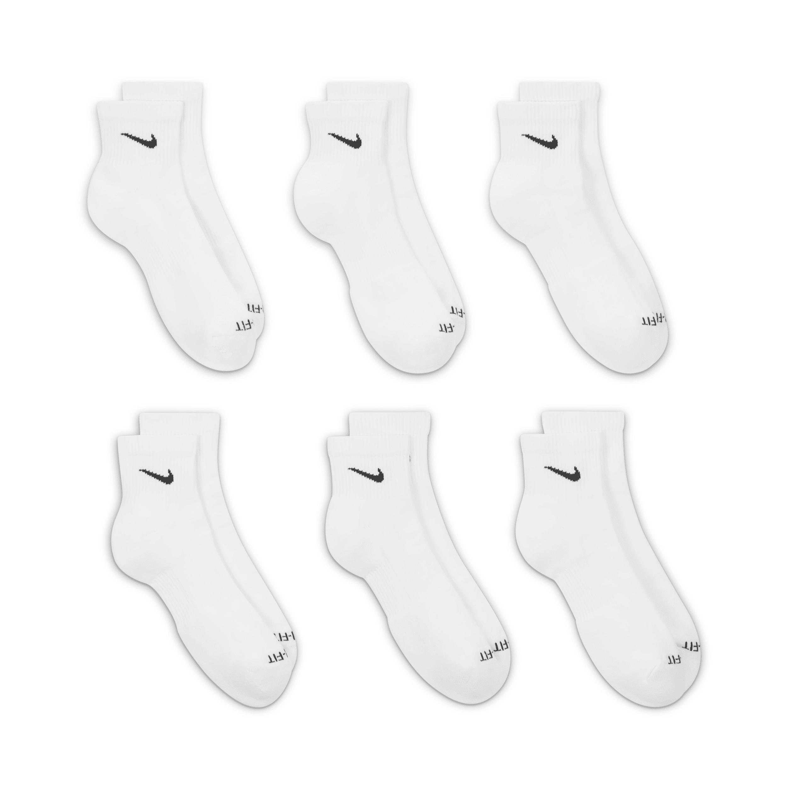 Nike Mens Everyday Plus Cushioned Training Ankle Socks (6 Pairs) | SX6899-100 Product Image