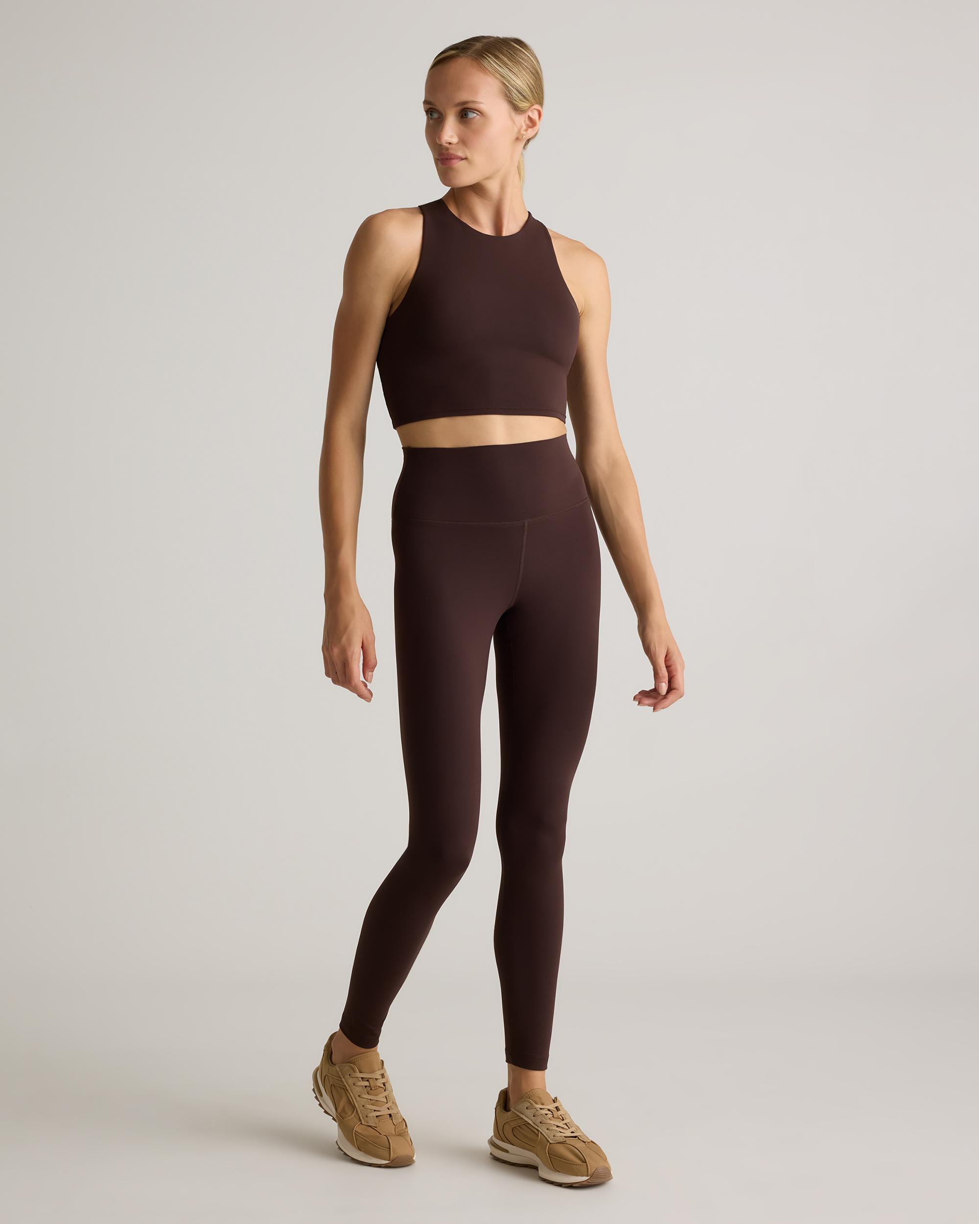 Quince | Women's Ultra-Form High-Neck Cropped Tank Top Nylon/Spandex Product Image