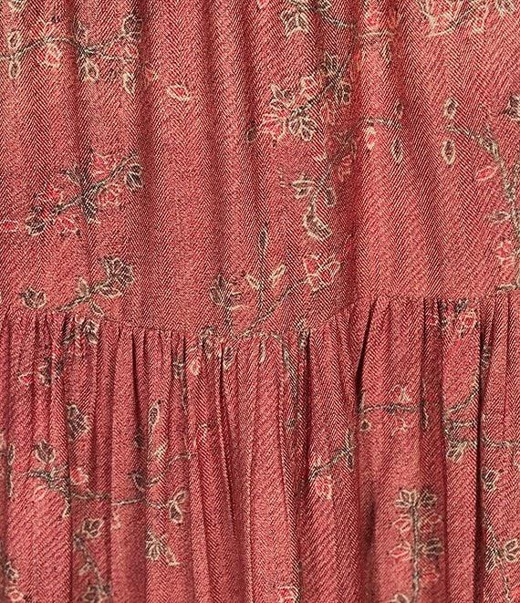 Ro's Garden Frilly Baltistan High Rise A-Line Flounce Maxi Skirt Product Image