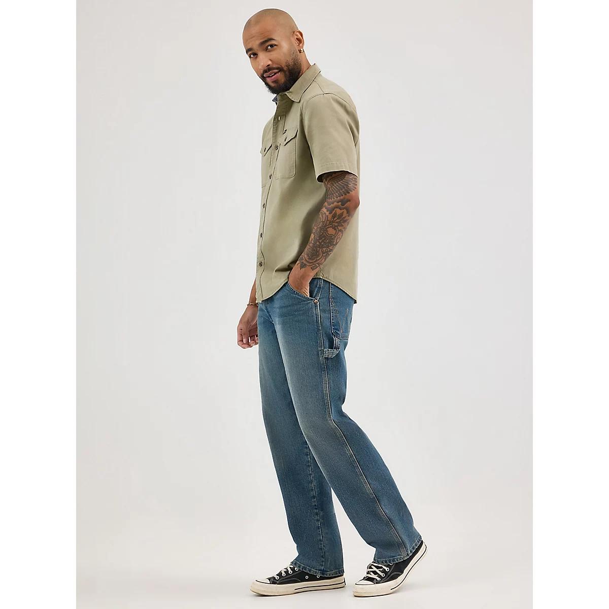 Men's Carpenter Jean in Faded Blue Product Image